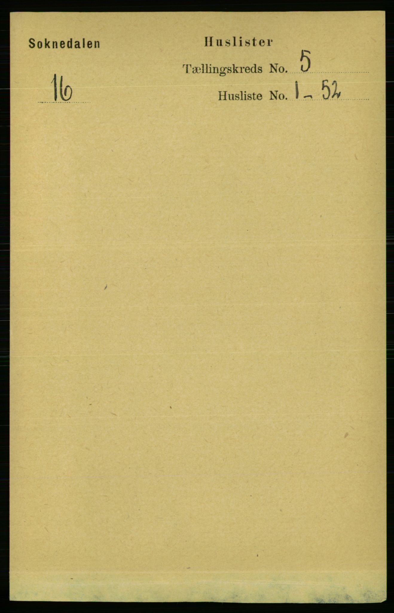 RA, 1891 census for 1649 Soknedal, 1891, p. 2033