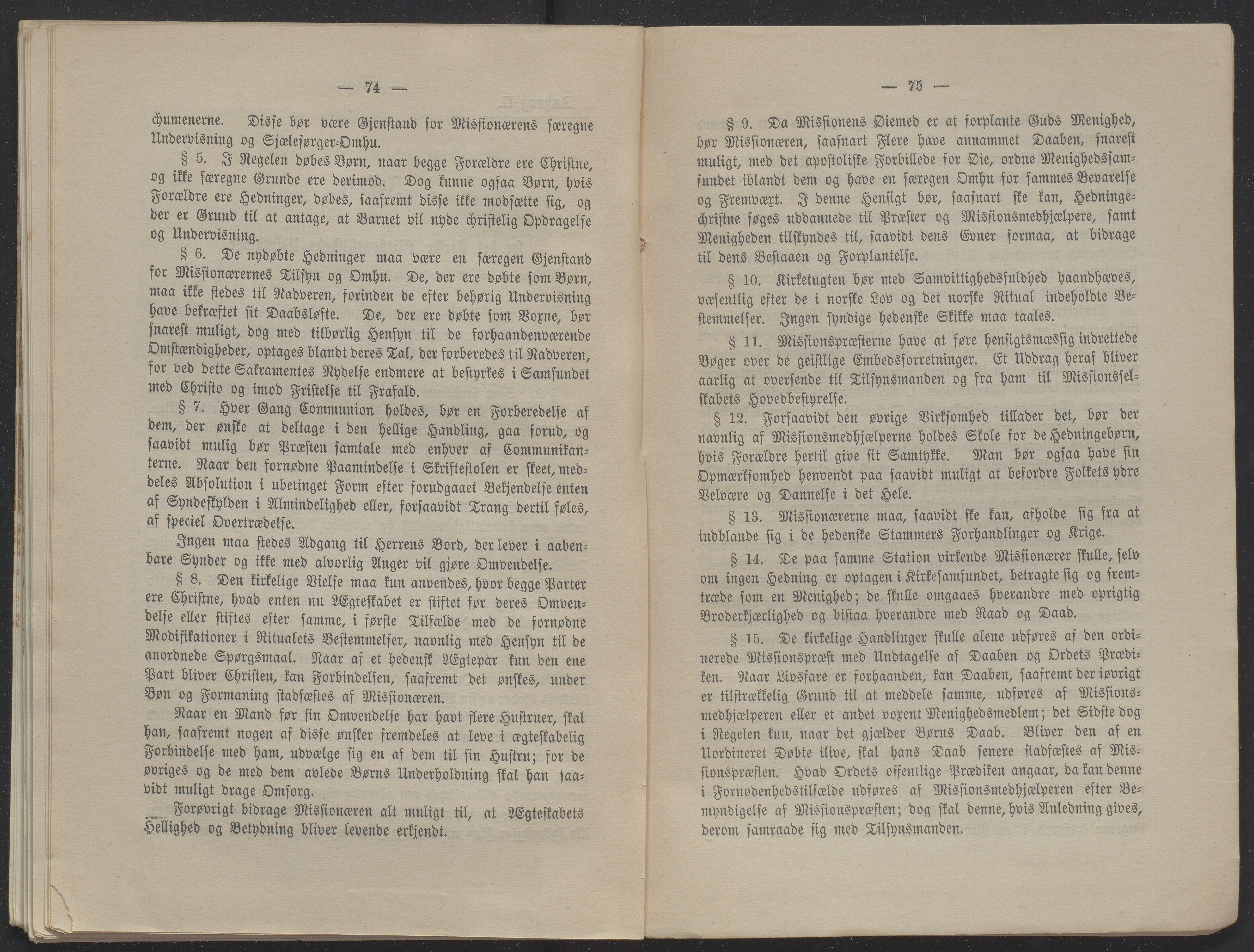 Det Norske Misjonsselskap - hovedadministrasjonen, VID/MA-A-1045/D/Db/Dba/L0338/0004: Beretninger, Bøker, Skrifter o.l   / Årsberetninger 34, 1876, p. 74-75