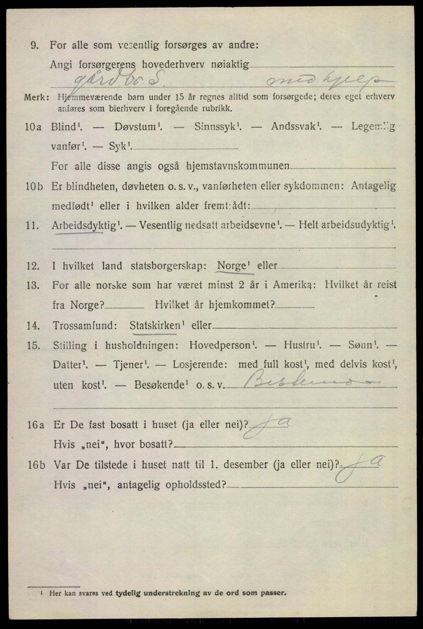 SAKO, 1920 census for Sem, 1920, p. 10302
