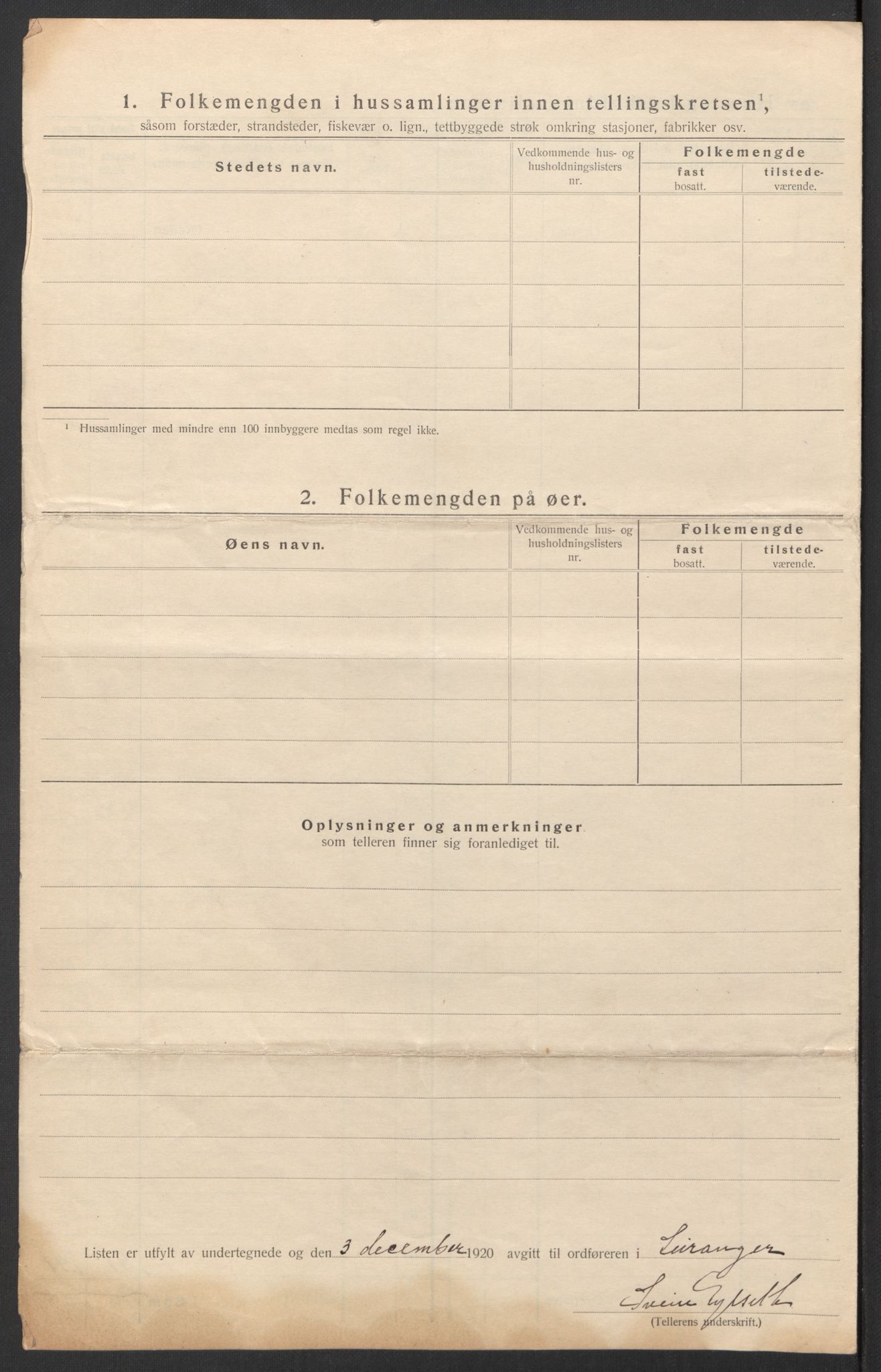 SAT, 1920 census for Leiranger, 1920, p. 14