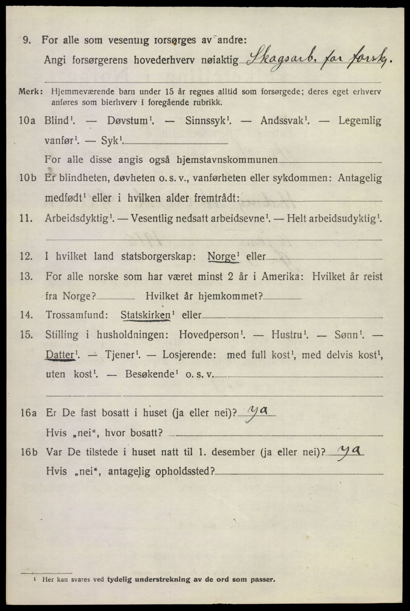 SAKO, 1920 census for Øvre Sandsvær, 1920, p. 5595