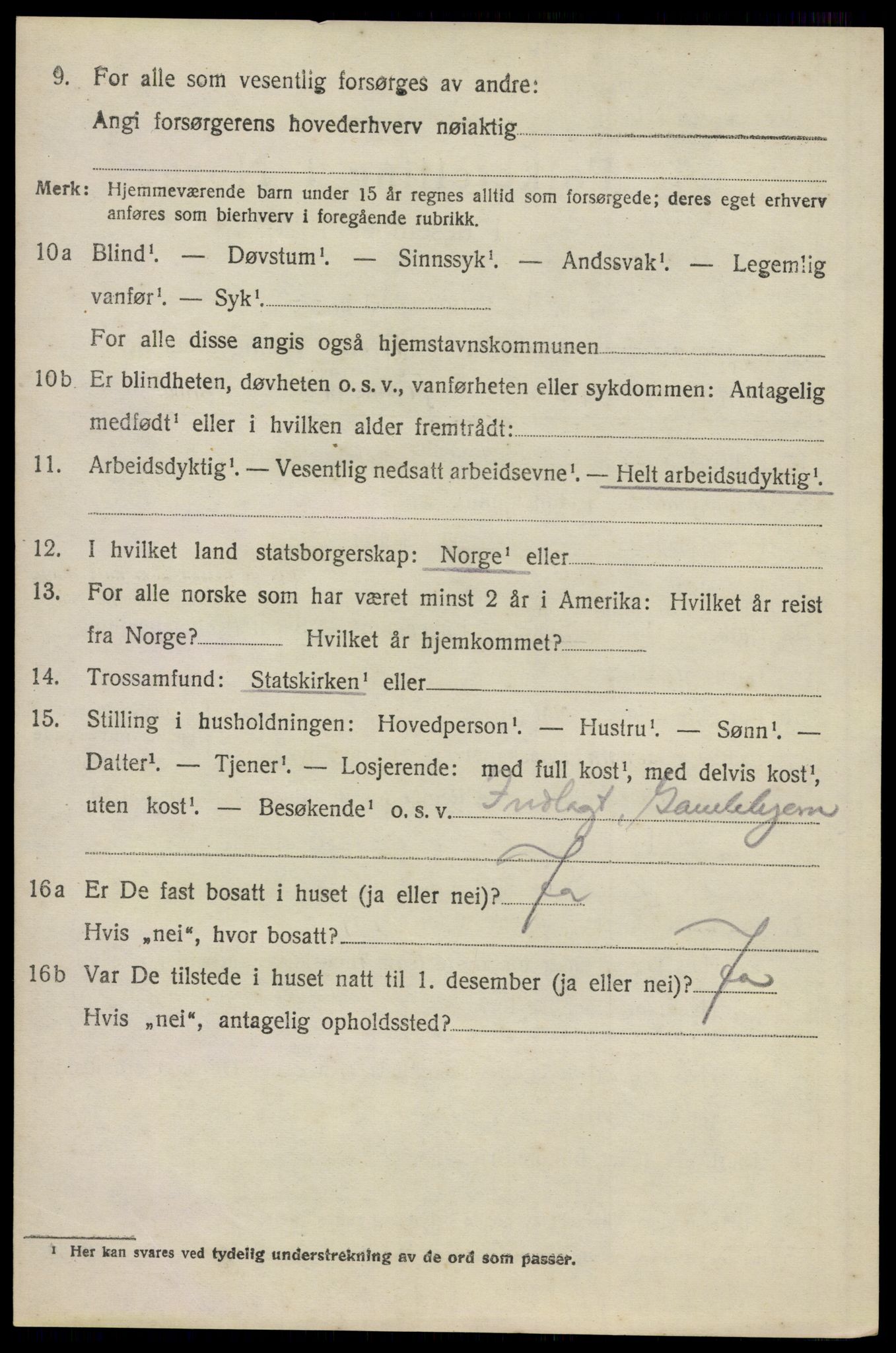 SAO, 1920 census for Lillestrøm, 1920, p. 11309