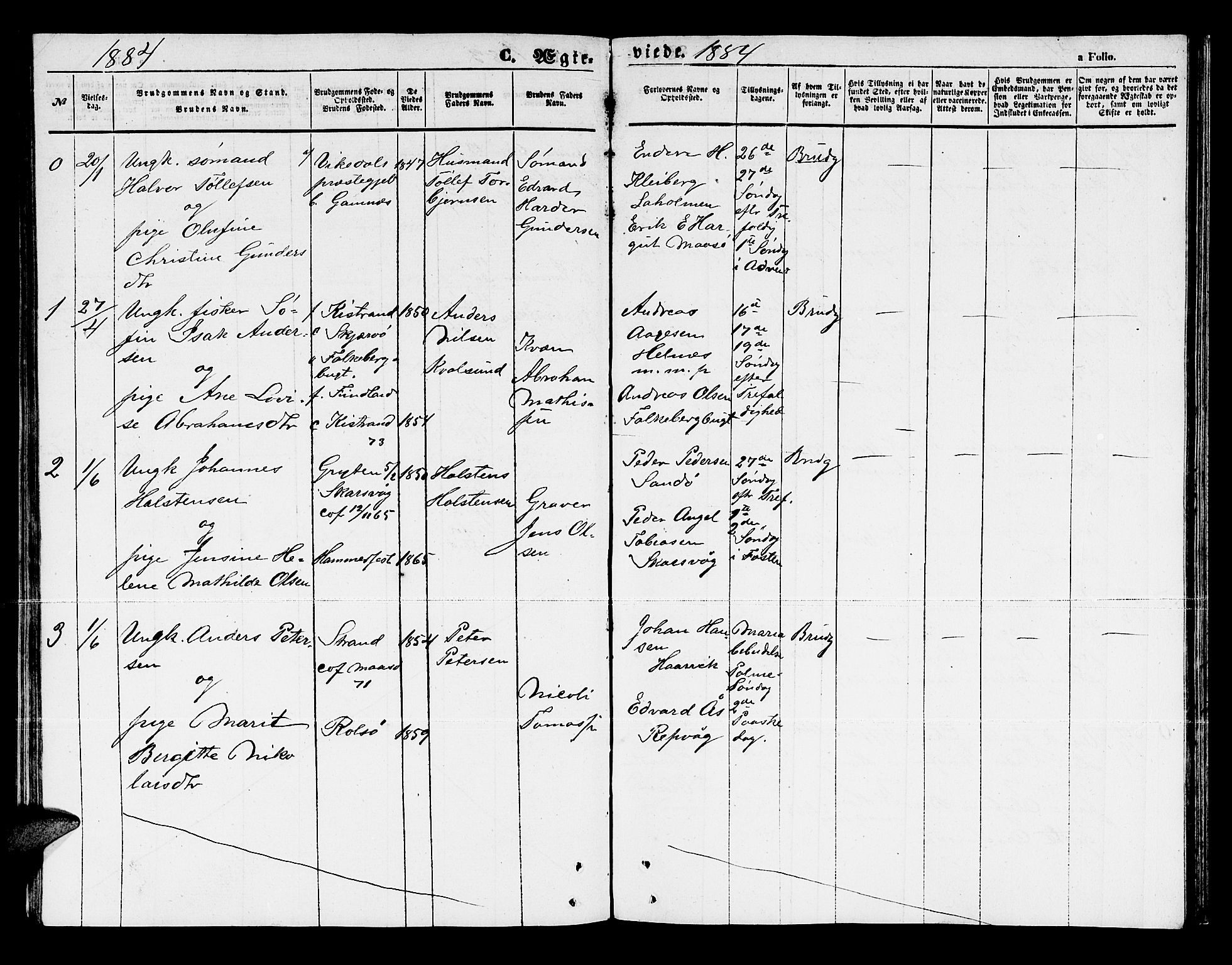 Måsøy sokneprestkontor, AV/SATØ-S-1348/H/Hb/L0003klokker: Parish register (copy) no. 3, 1861-1886