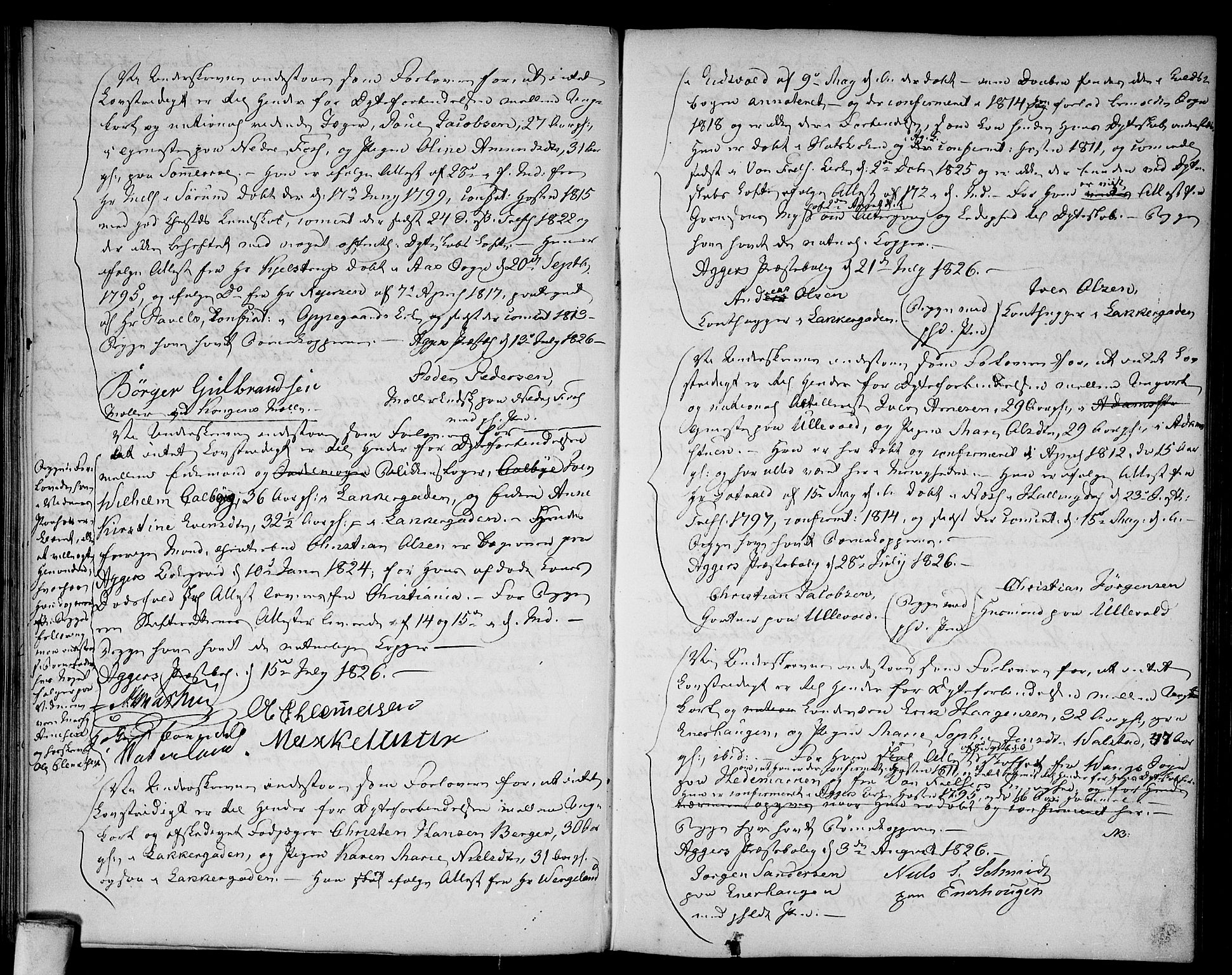 Aker prestekontor kirkebøker, AV/SAO-A-10861/L/L0004: Best man's statements no. 4, 1778-1831