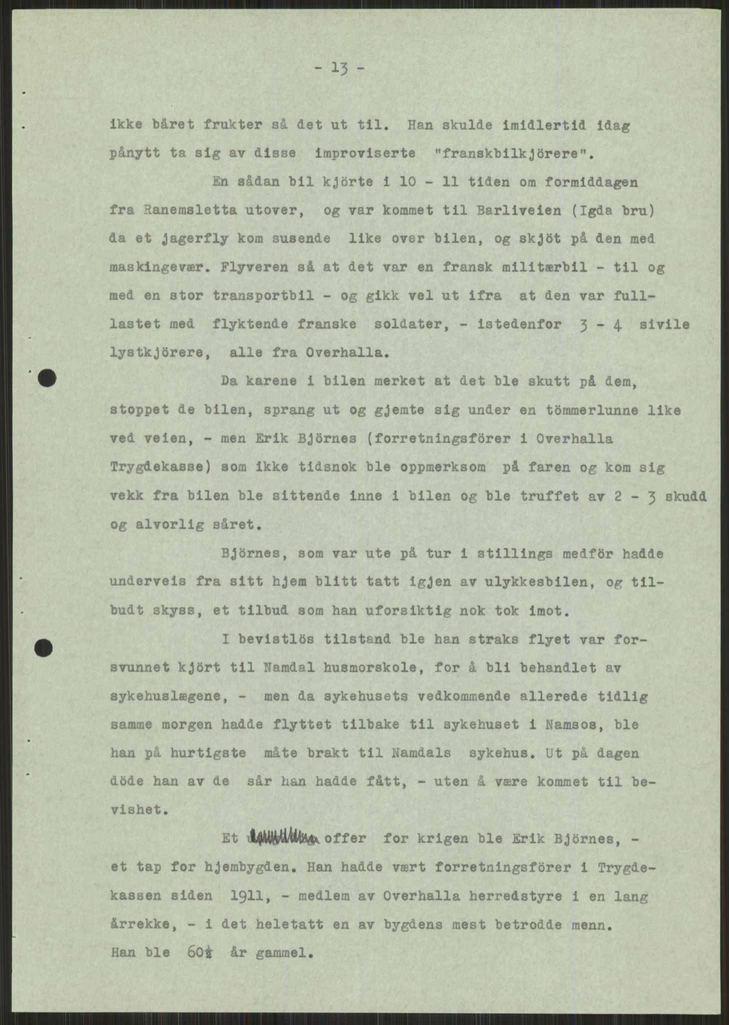 Forsvaret, Forsvarets krigshistoriske avdeling, AV/RA-RAFA-2017/Y/Ya/L0016: II-C-11-31 - Fylkesmenn.  Rapporter om krigsbegivenhetene 1940., 1940, p. 548