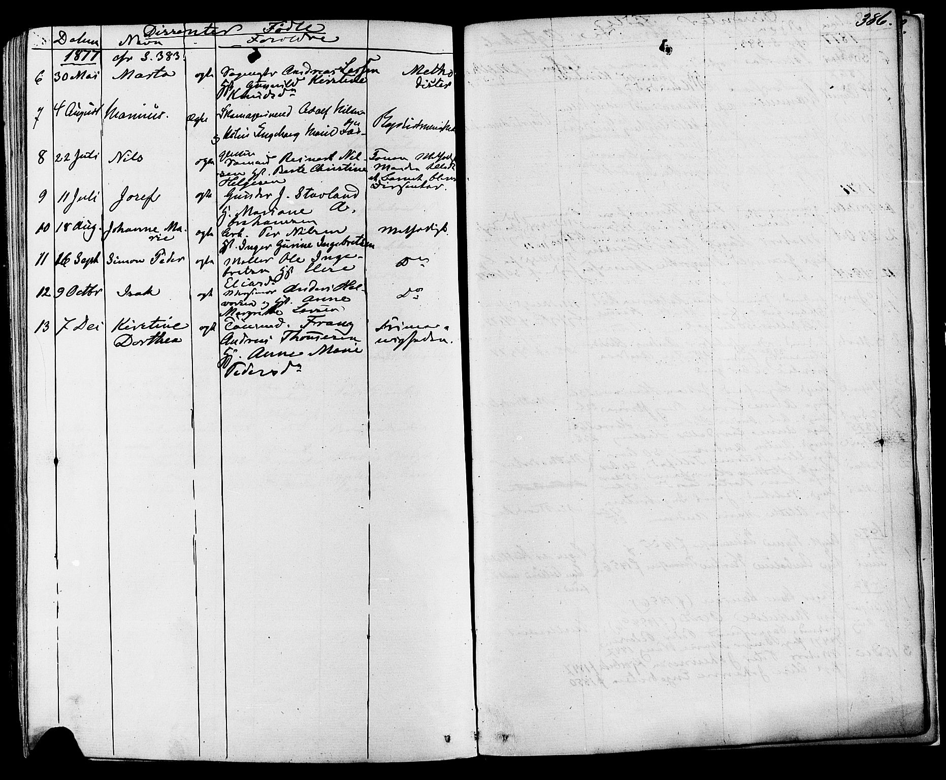 Skien kirkebøker, SAKO/A-302/F/Fa/L0008: Parish register (official) no. 8, 1866-1877, p. 386