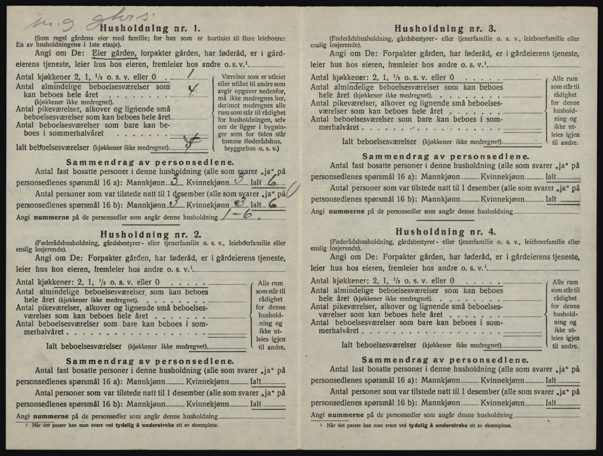 SAO, 1920 census for Aremark, 1920, p. 382