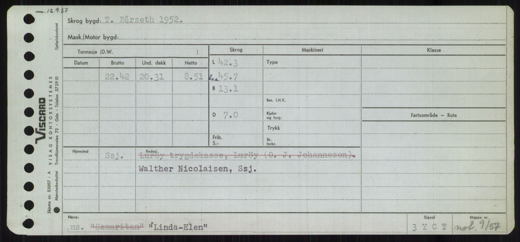 Sjøfartsdirektoratet med forløpere, Skipsmålingen, AV/RA-S-1627/H/Ha/L0003/0002: Fartøy, Hilm-Mar / Fartøy, Kom-Mar, p. 483