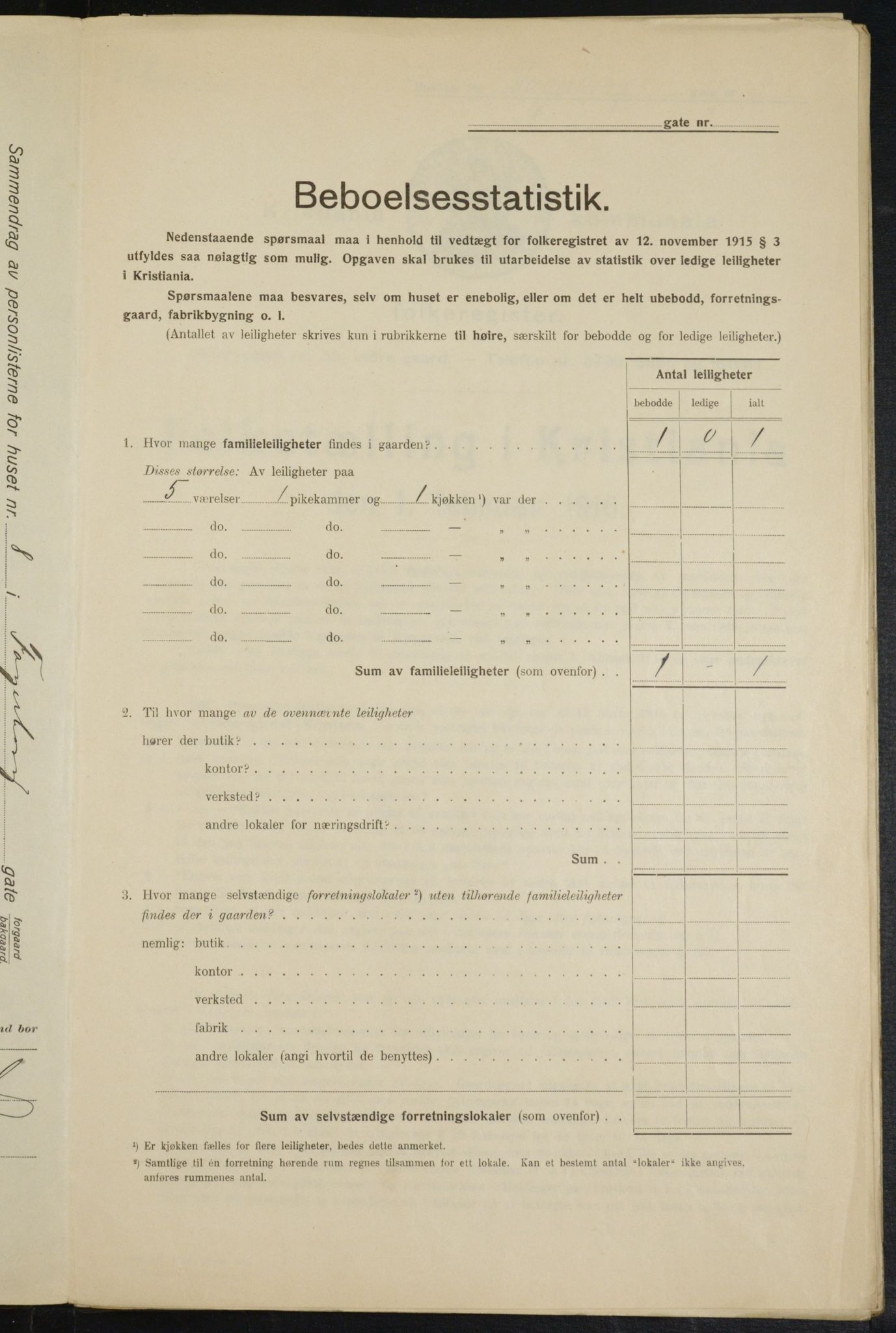 OBA, Municipal Census 1916 for Kristiania, 1916, p. 23306