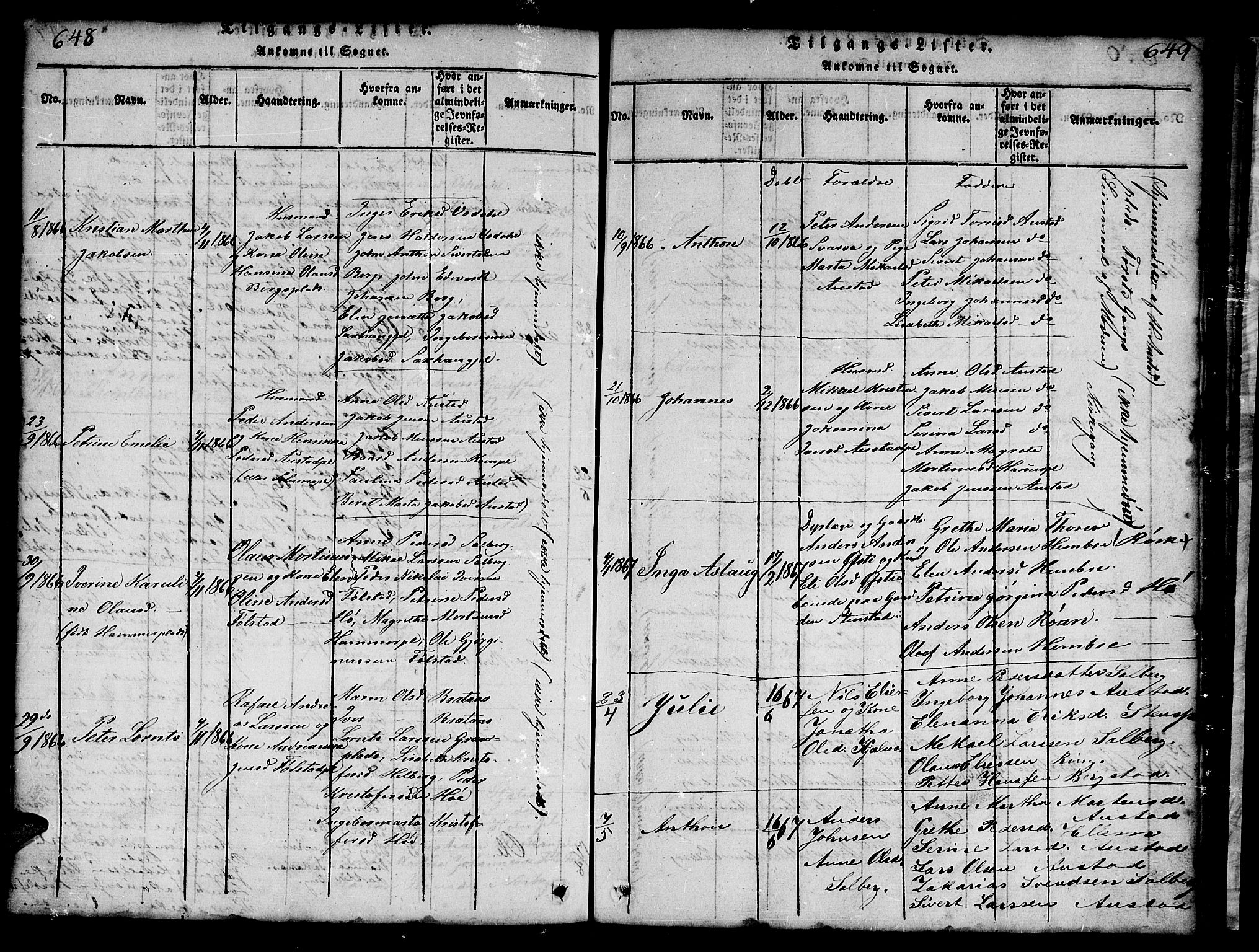 Ministerialprotokoller, klokkerbøker og fødselsregistre - Nord-Trøndelag, SAT/A-1458/731/L0310: Parish register (copy) no. 731C01, 1816-1874, p. 648-649