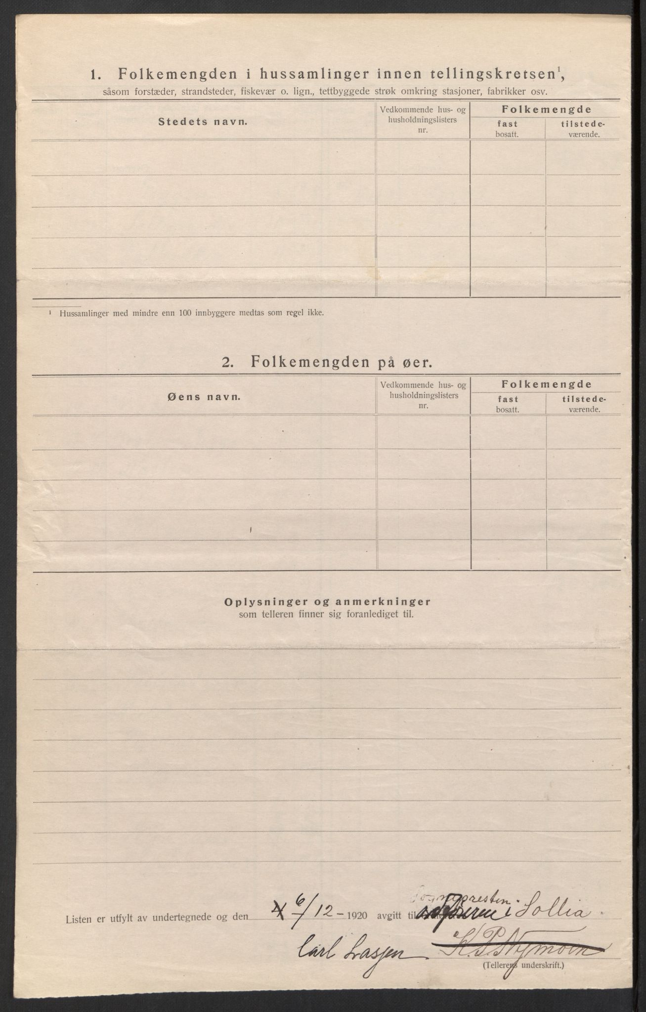 SAH, 1920 census for Sollia, 1920, p. 13