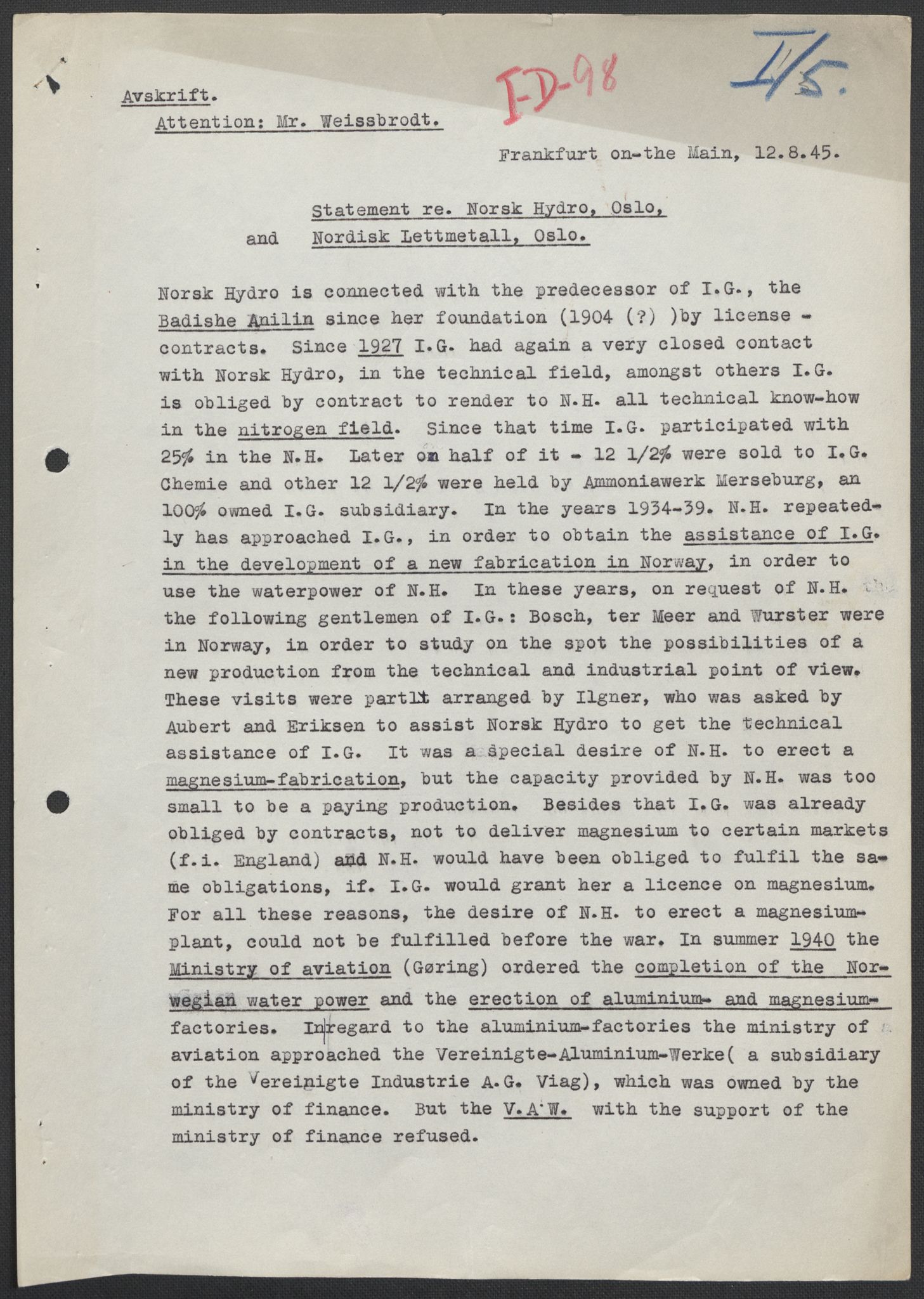 Landssvikarkivet, Oslo politikammer, AV/RA-S-3138-01/D/Dg/L0544/5604: Henlagt hnr. 5581 - 5583, 5585 og 5588 - 5597 / Hnr. 5588, 1945-1948, p. 194