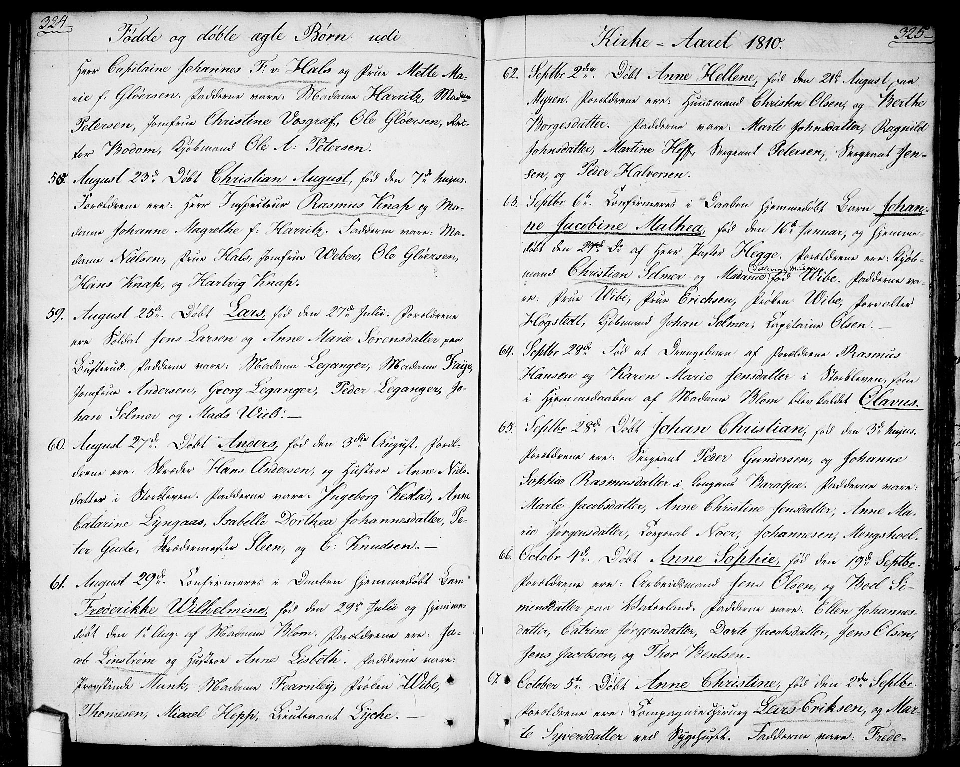 Halden prestekontor Kirkebøker, SAO/A-10909/F/Fa/L0002: Parish register (official) no. I 2, 1792-1812, p. 324-325