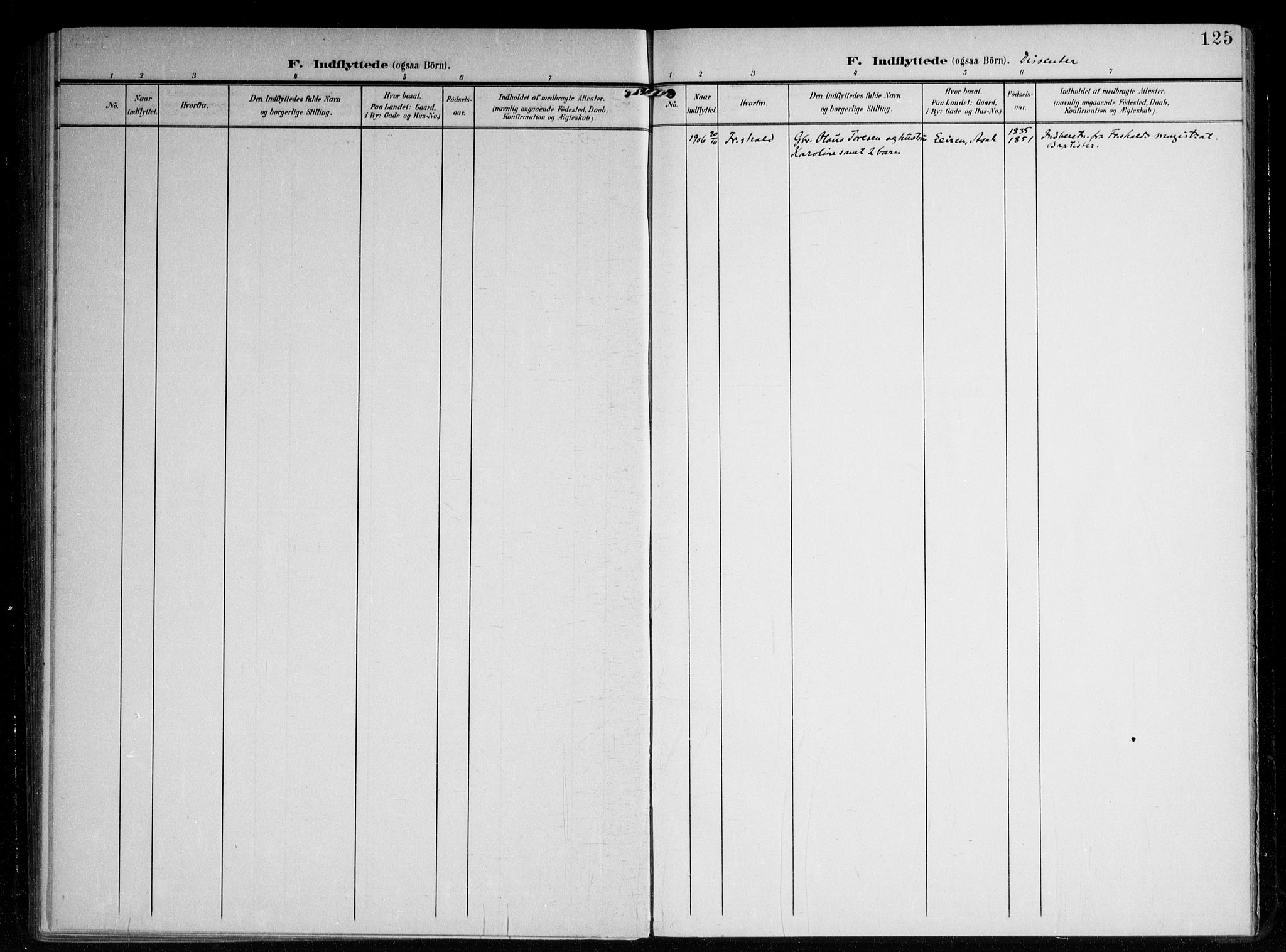 Berg prestekontor Kirkebøker, SAO/A-10902/F/Fb/L0003: Parish register (official) no. II 3, 1903-1919, p. 125