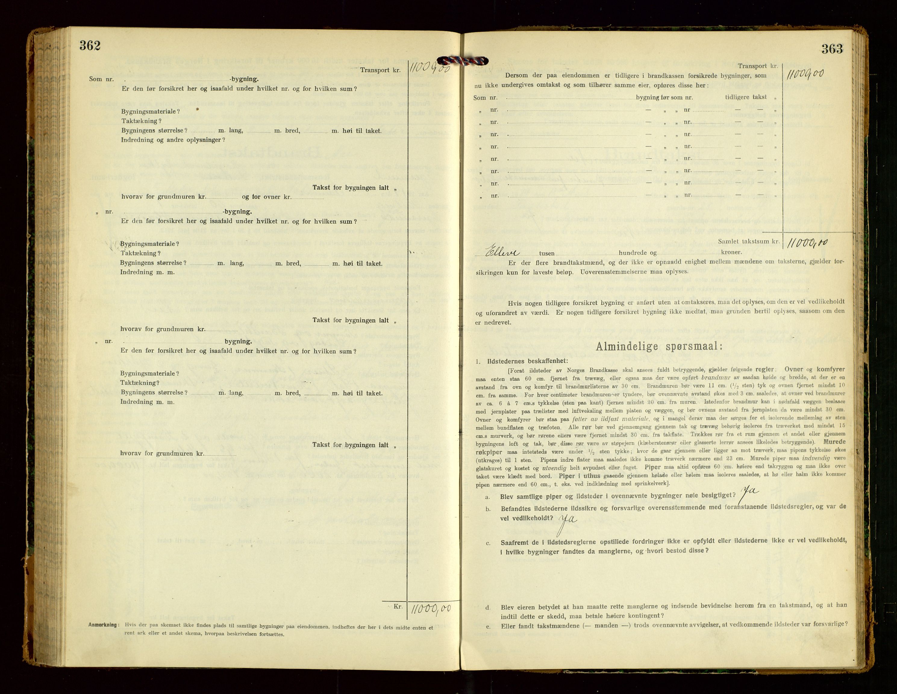 Eigersund lensmannskontor, AV/SAST-A-100171/Gob/L0003: "Brandtakstprotokol", 1917-1920, p. 362-363