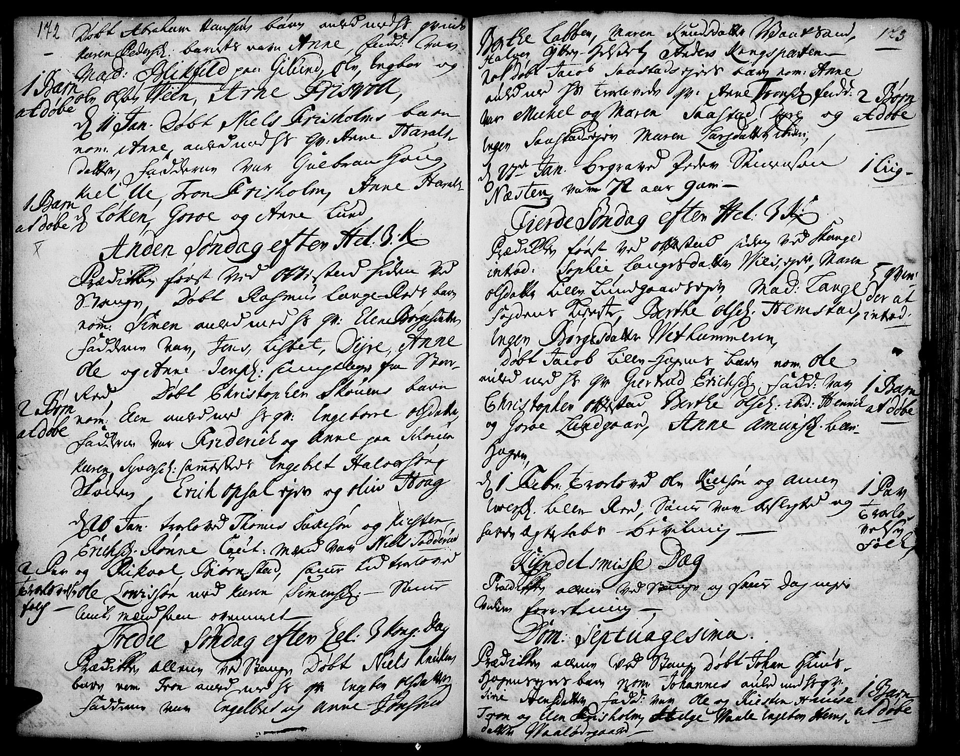 Stange prestekontor, AV/SAH-PREST-002/K/L0001: Parish register (official) no. 1, 1714-1722, p. 172-173