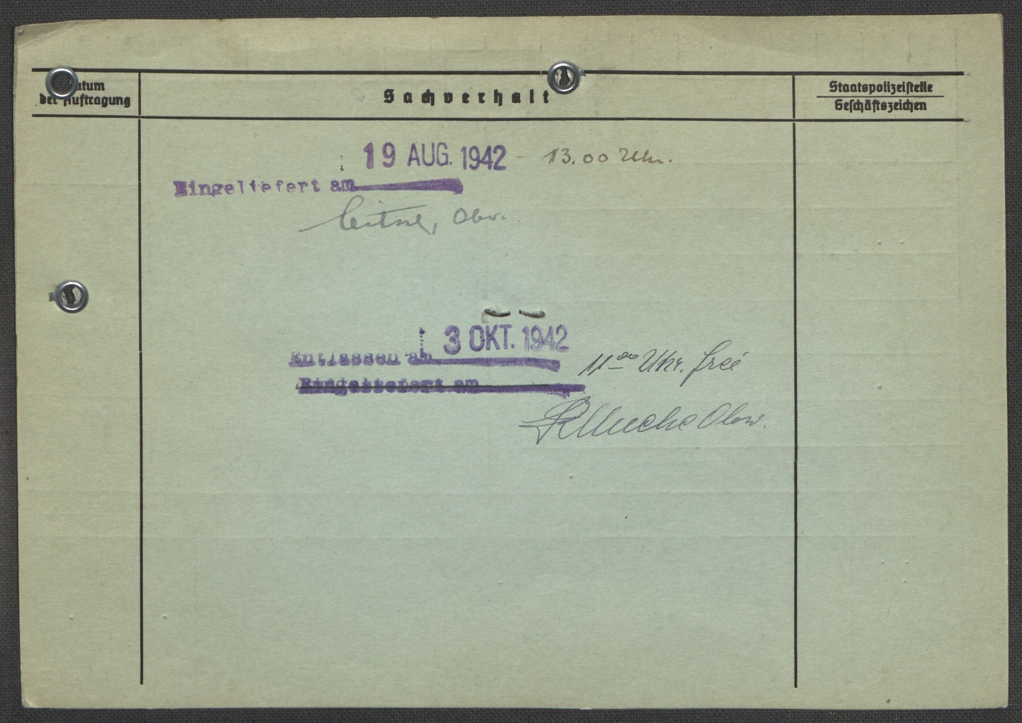 Befehlshaber der Sicherheitspolizei und des SD, RA/RAFA-5969/E/Ea/Eaa/L0010: Register over norske fanger i Møllergata 19: Sø-Å, 1940-1945, p. 579