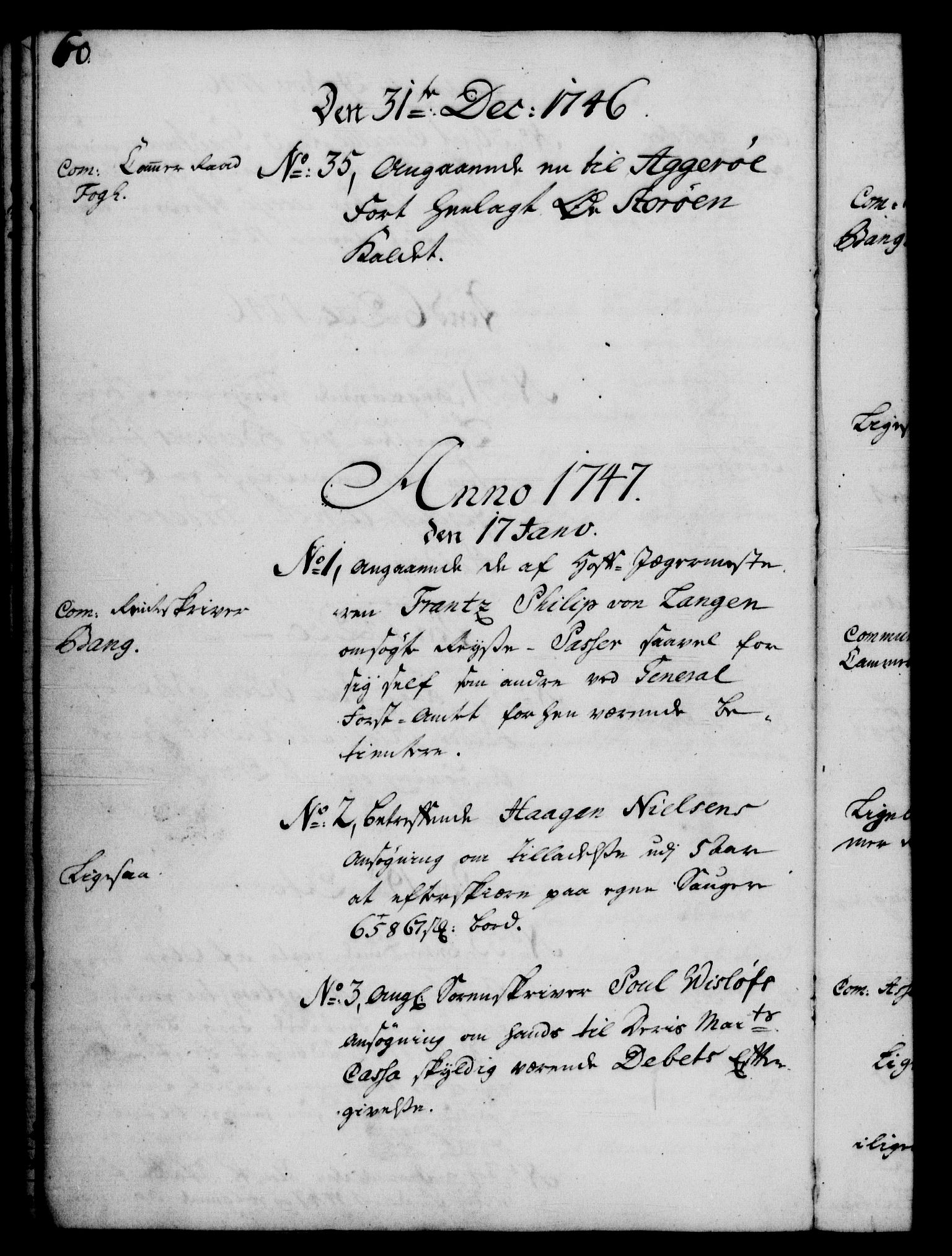Rentekammeret, Kammerkanselliet, RA/EA-3111/G/Gf/Gfb/L0005: Register til norske relasjons- og resolusjonsprotokoller (merket RK 52.100), 1744-1754, p. 60