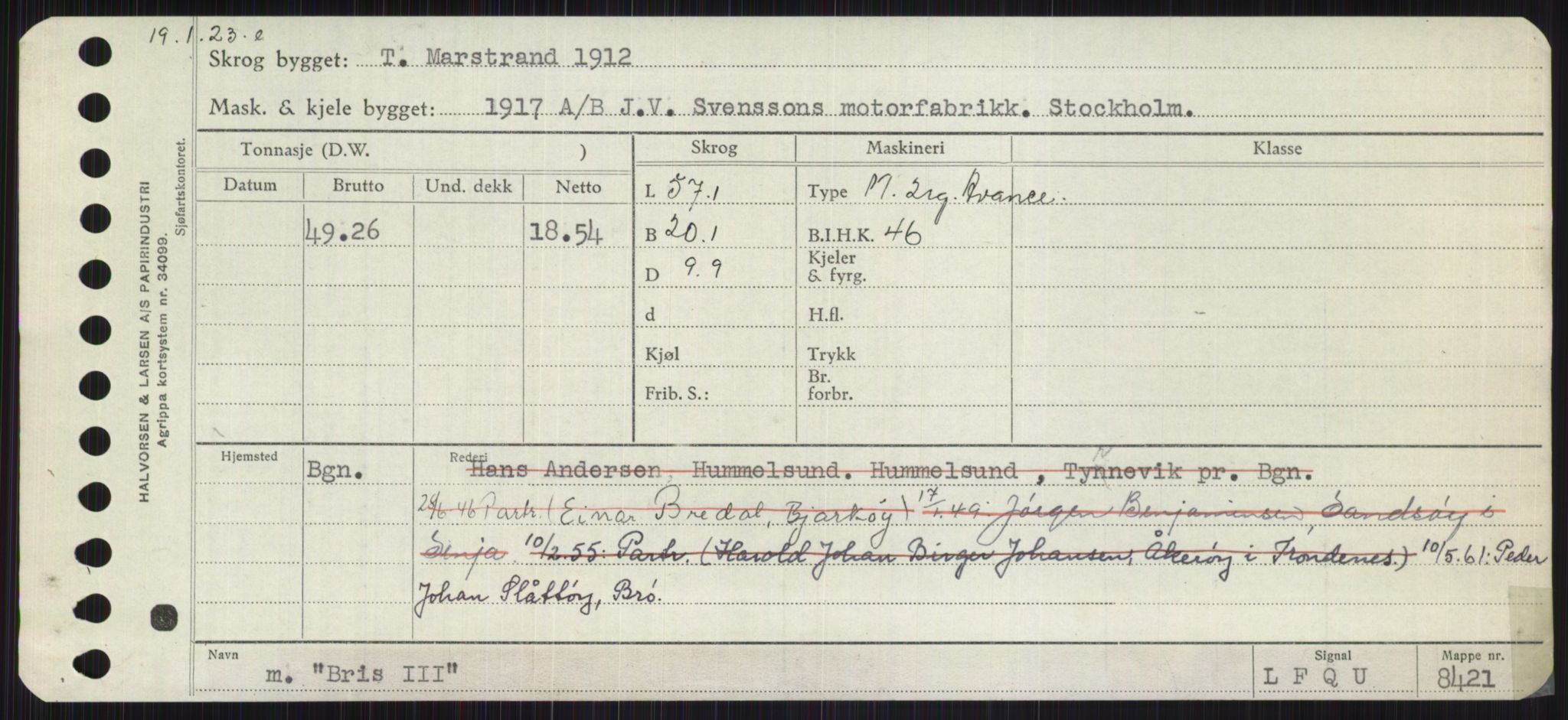 Sjøfartsdirektoratet med forløpere, Skipsmålingen, AV/RA-S-1627/H/Ha/L0001/0002: Fartøy, A-Eig / Fartøy Bjør-Eig, p. 307