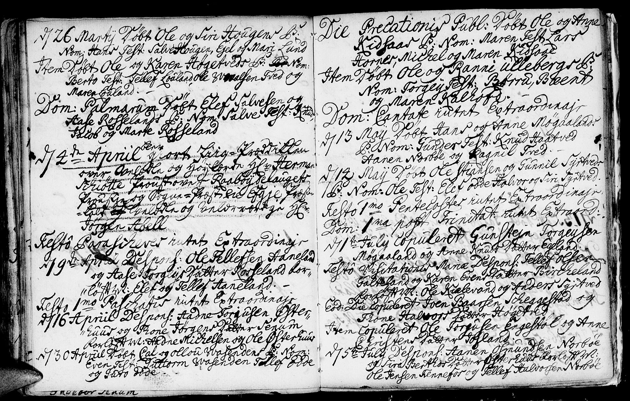 Evje sokneprestkontor, AV/SAK-1111-0008/F/Fa/Faa/L0001: Parish register (official) no. A 1, 1705-1760, p. 153