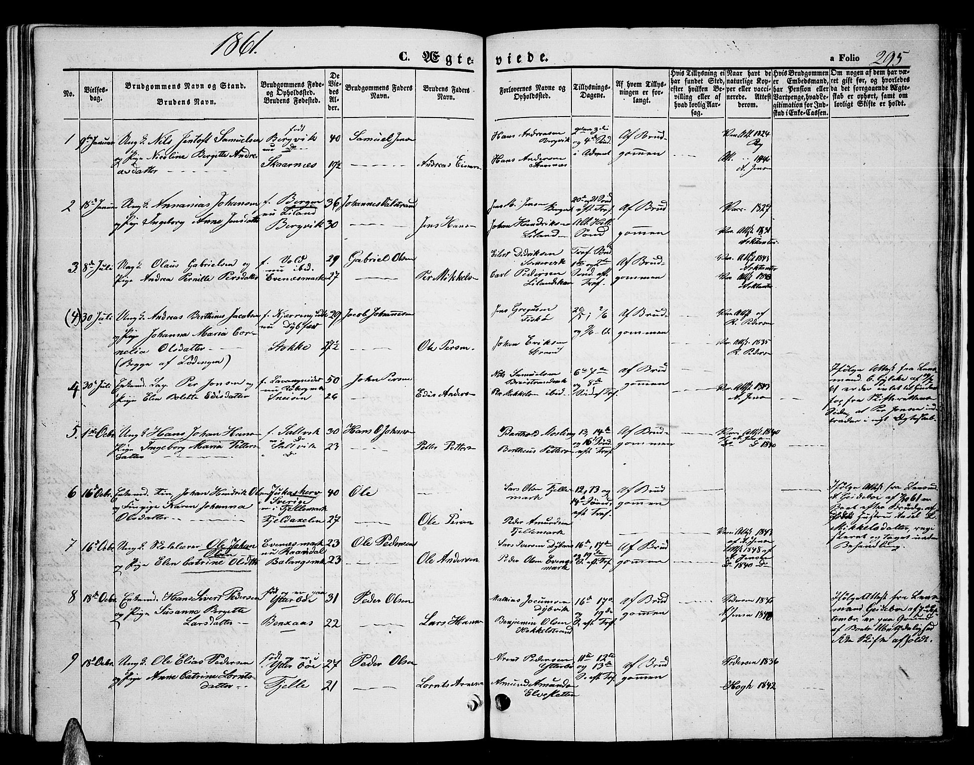 Ministerialprotokoller, klokkerbøker og fødselsregistre - Nordland, AV/SAT-A-1459/863/L0912: Parish register (copy) no. 863C02, 1858-1876, p. 295