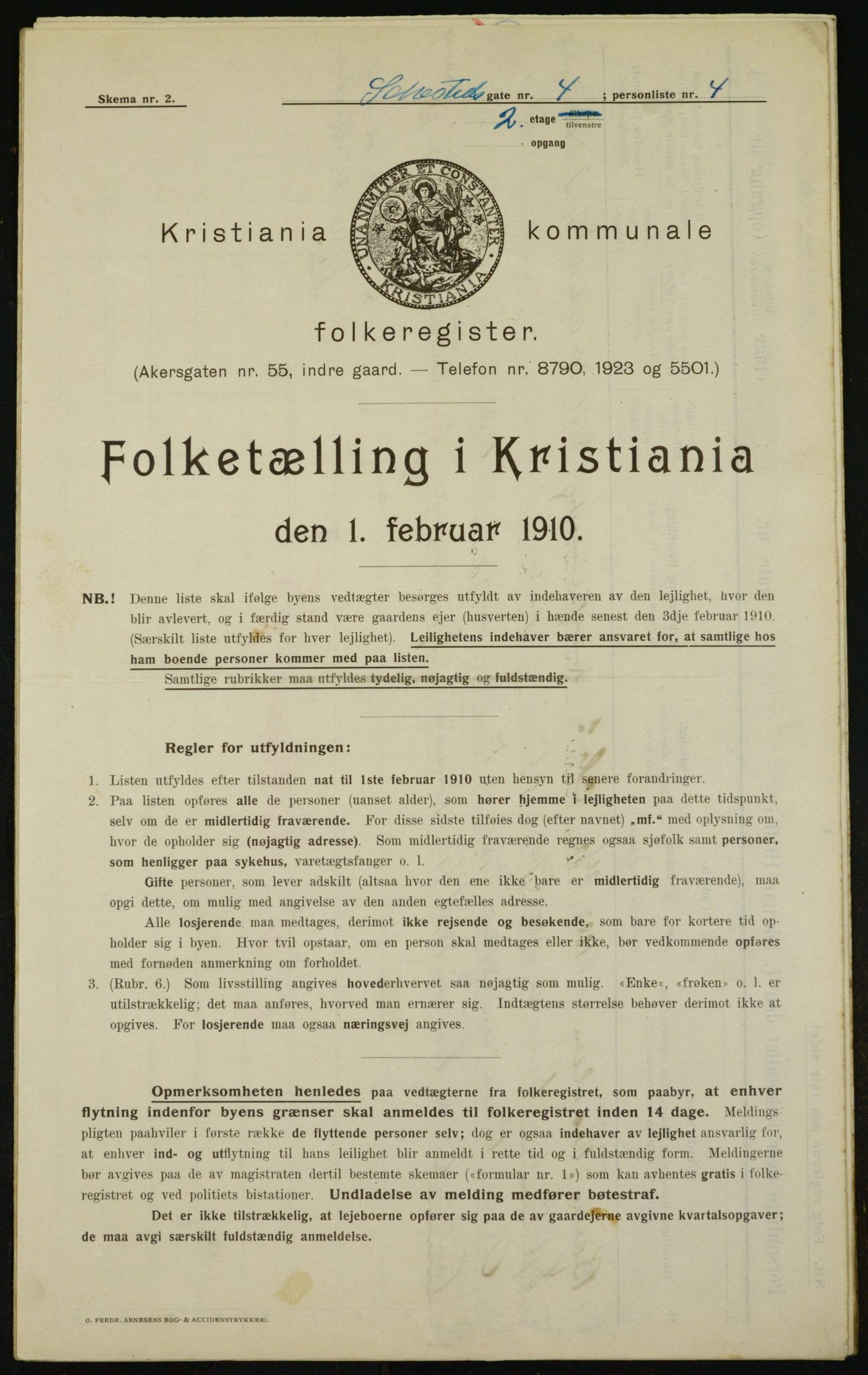 OBA, Municipal Census 1910 for Kristiania, 1910, p. 89568