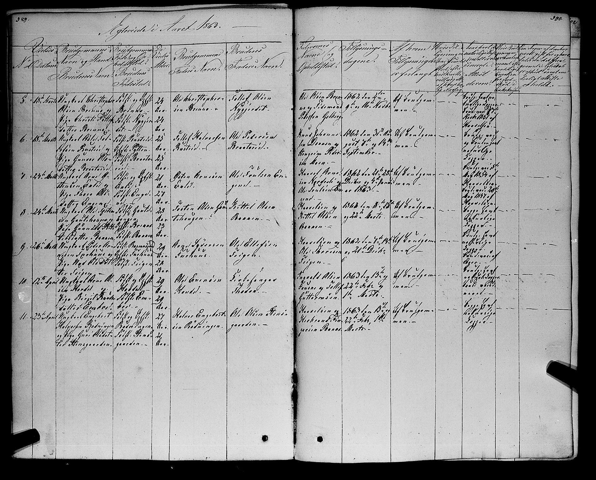 Gol kirkebøker, SAKO/A-226/F/Fa/L0002: Parish register (official) no. I 2, 1837-1863, p. 589-590