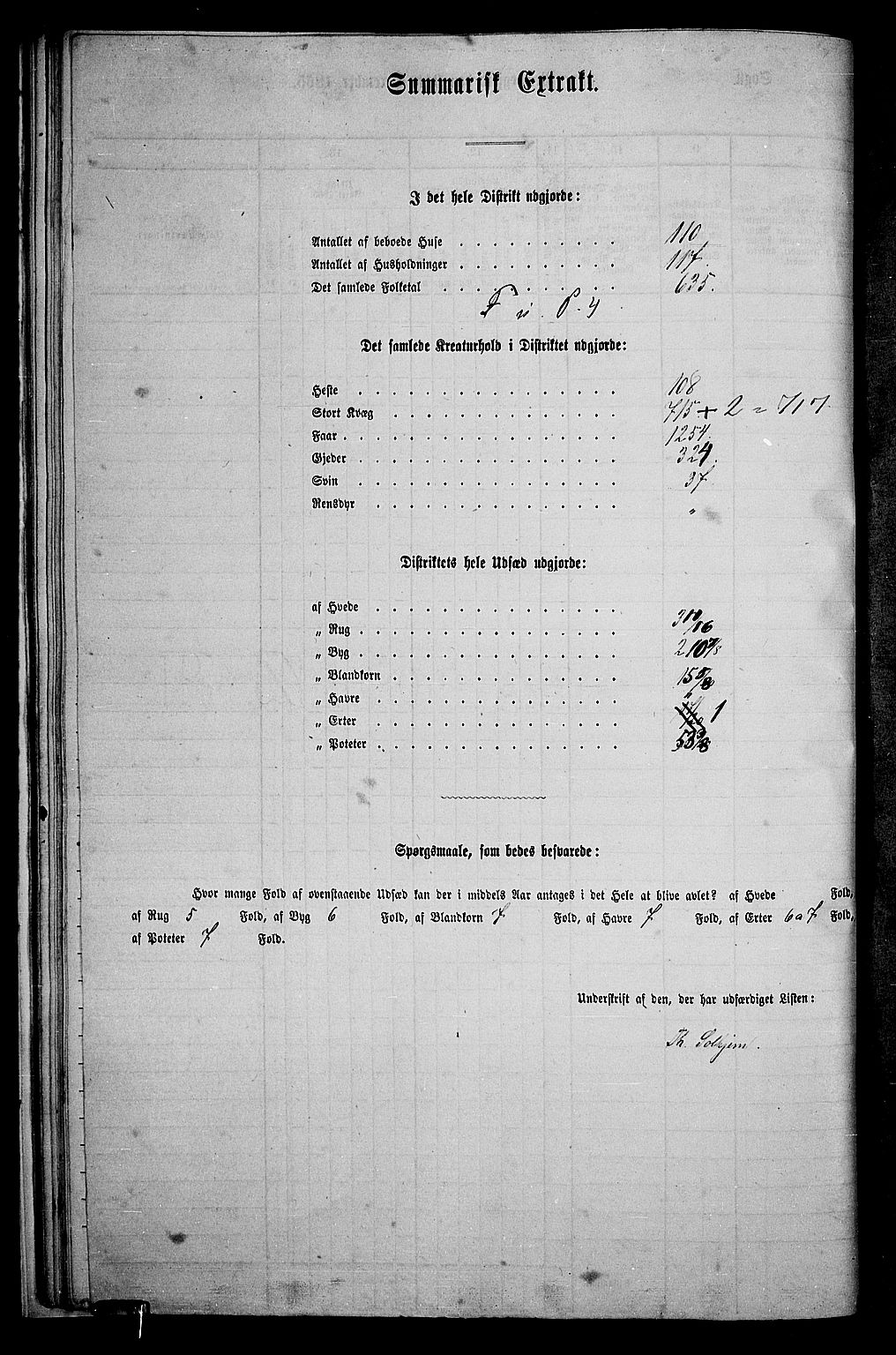 RA, 1865 census for Vågå, 1865, p. 193