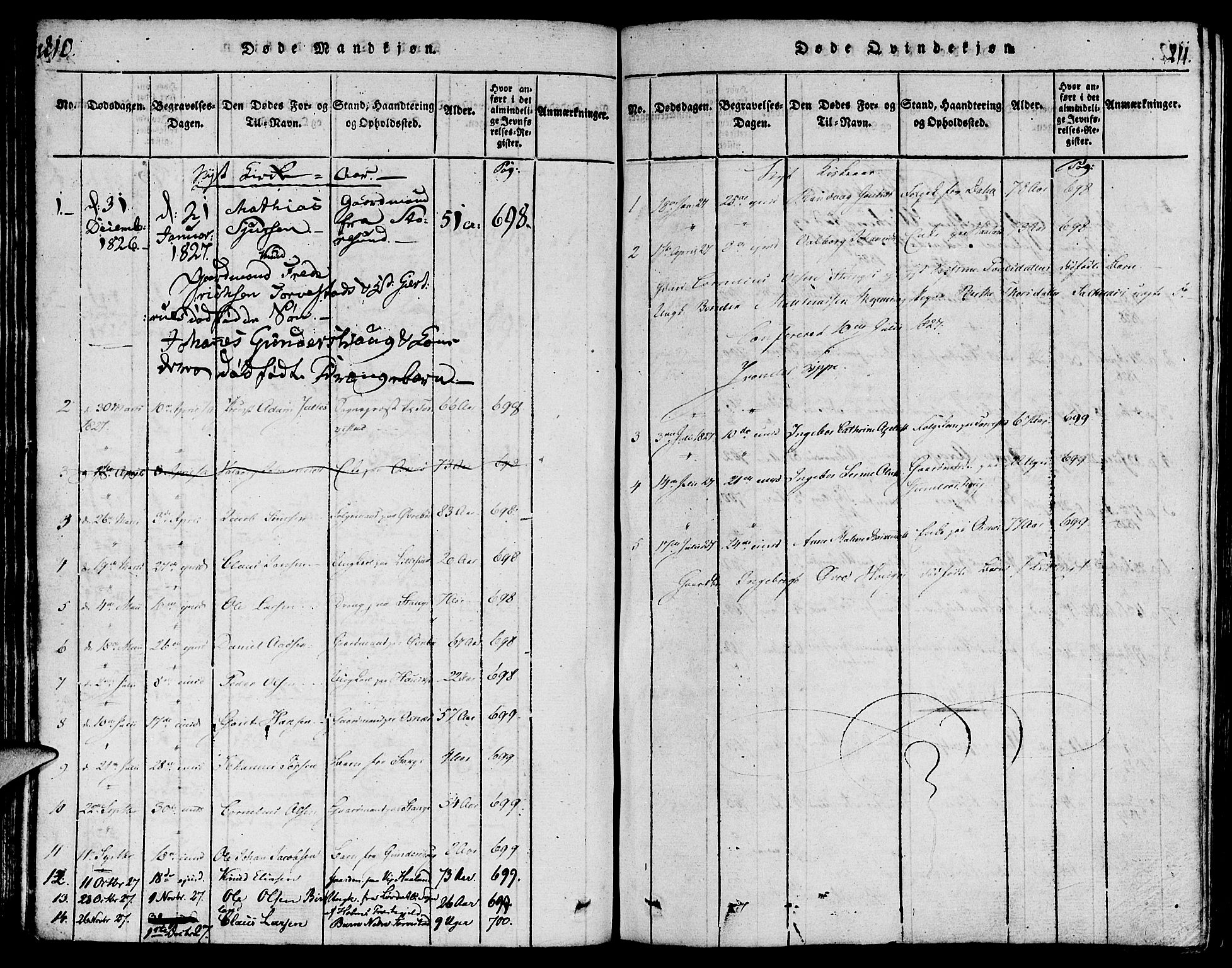 Torvastad sokneprestkontor, AV/SAST-A -101857/H/Ha/Haa/L0004: Parish register (official) no. A 3 /1, 1817-1836, p. 210-211