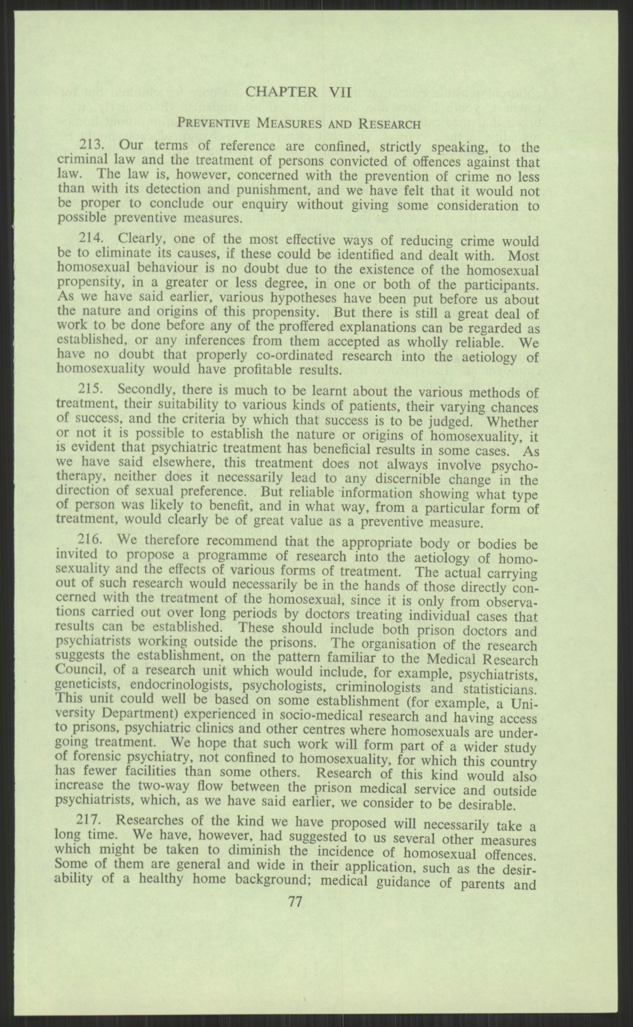 Justisdepartementet, Lovavdelingen, AV/RA-S-3212/D/De/L0029/0001: Straffeloven / Straffelovens revisjon: 5 - Ot. prp. nr.  41 - 1945: Homoseksualiet. 3 mapper, 1956-1970, p. 661