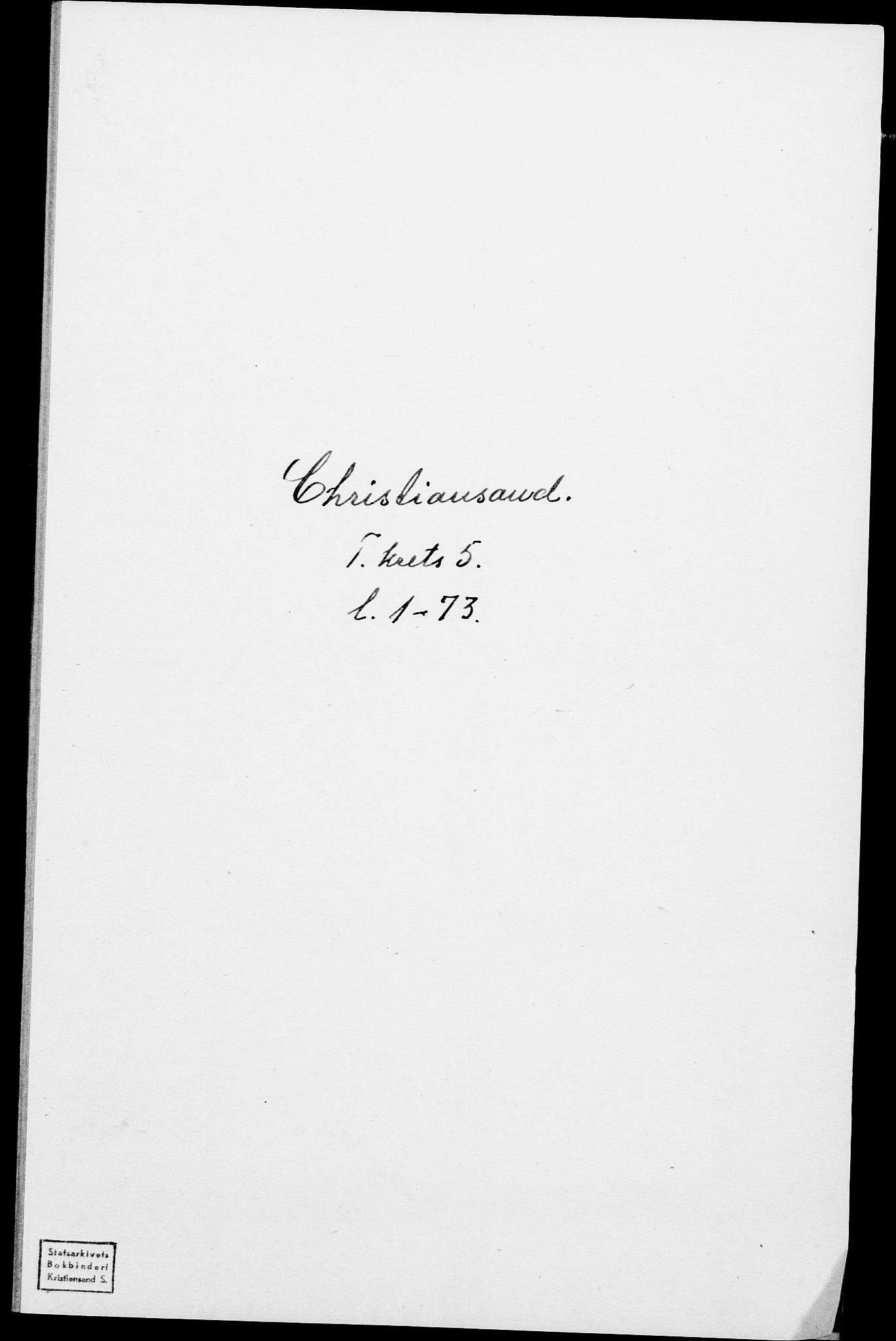 SAK, 1875 census for 1001P Kristiansand, 1875, p. 593