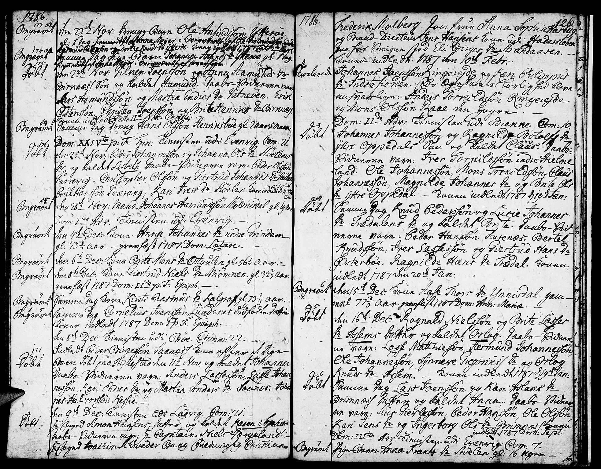 Gulen sokneprestembete, SAB/A-80201/H/Haa/Haaa/L0013: Parish register (official) no. A 13, 1776-1787, p. 126