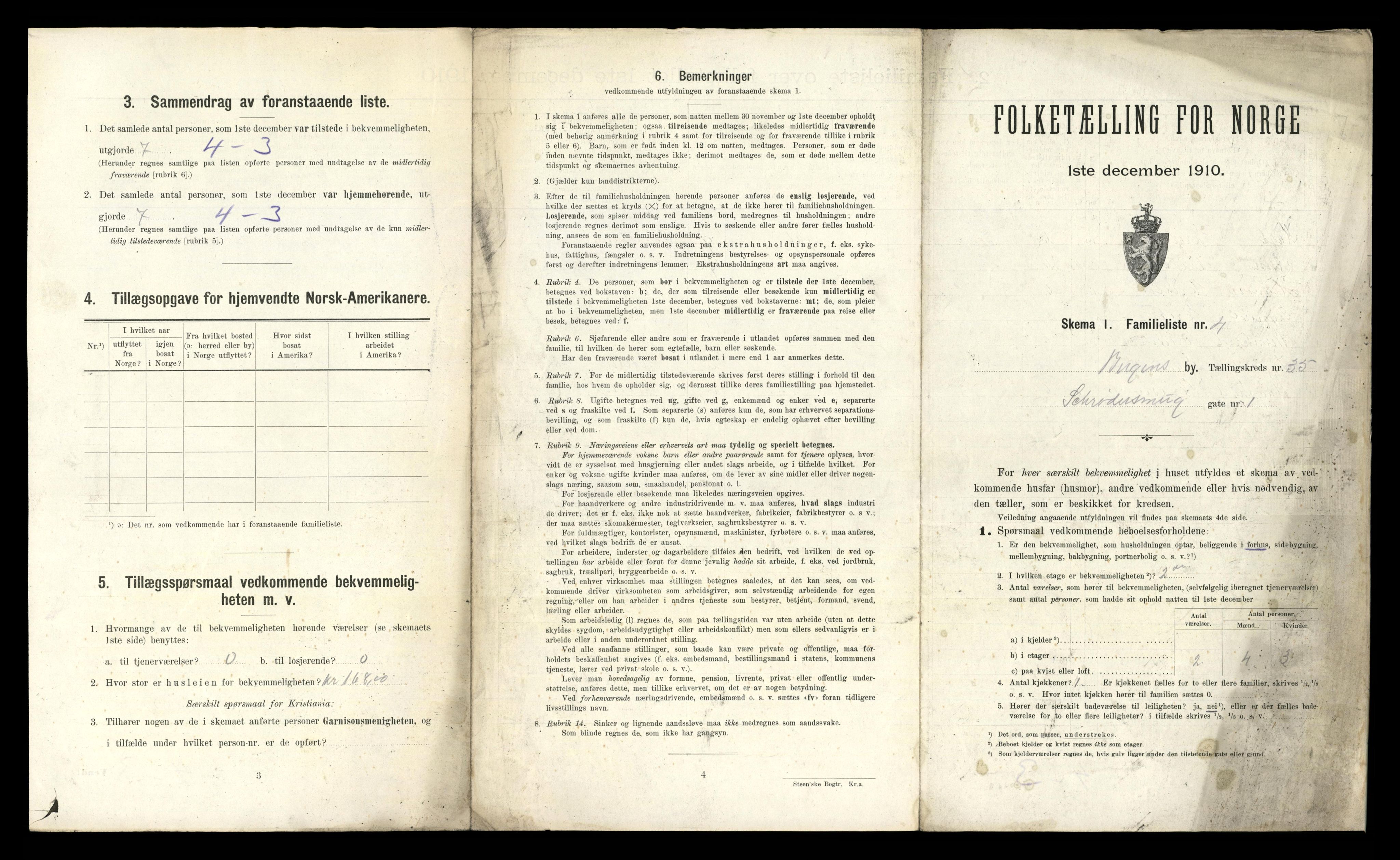 RA, 1910 census for Bergen, 1910, p. 11653