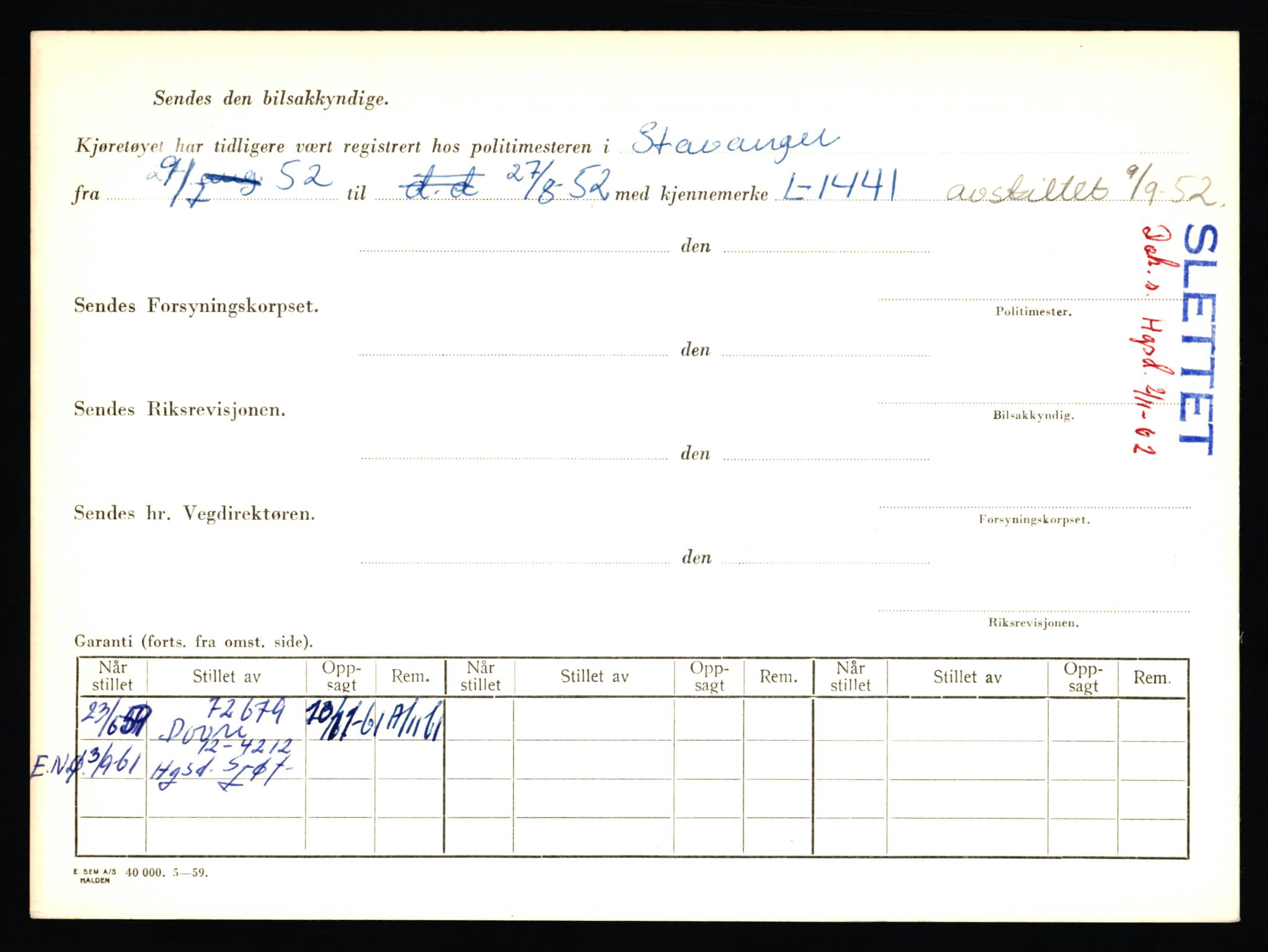 Stavanger trafikkstasjon, AV/SAST-A-101942/0/F/L0065: L-65400 - L-67649, 1930-1971, p. 1280