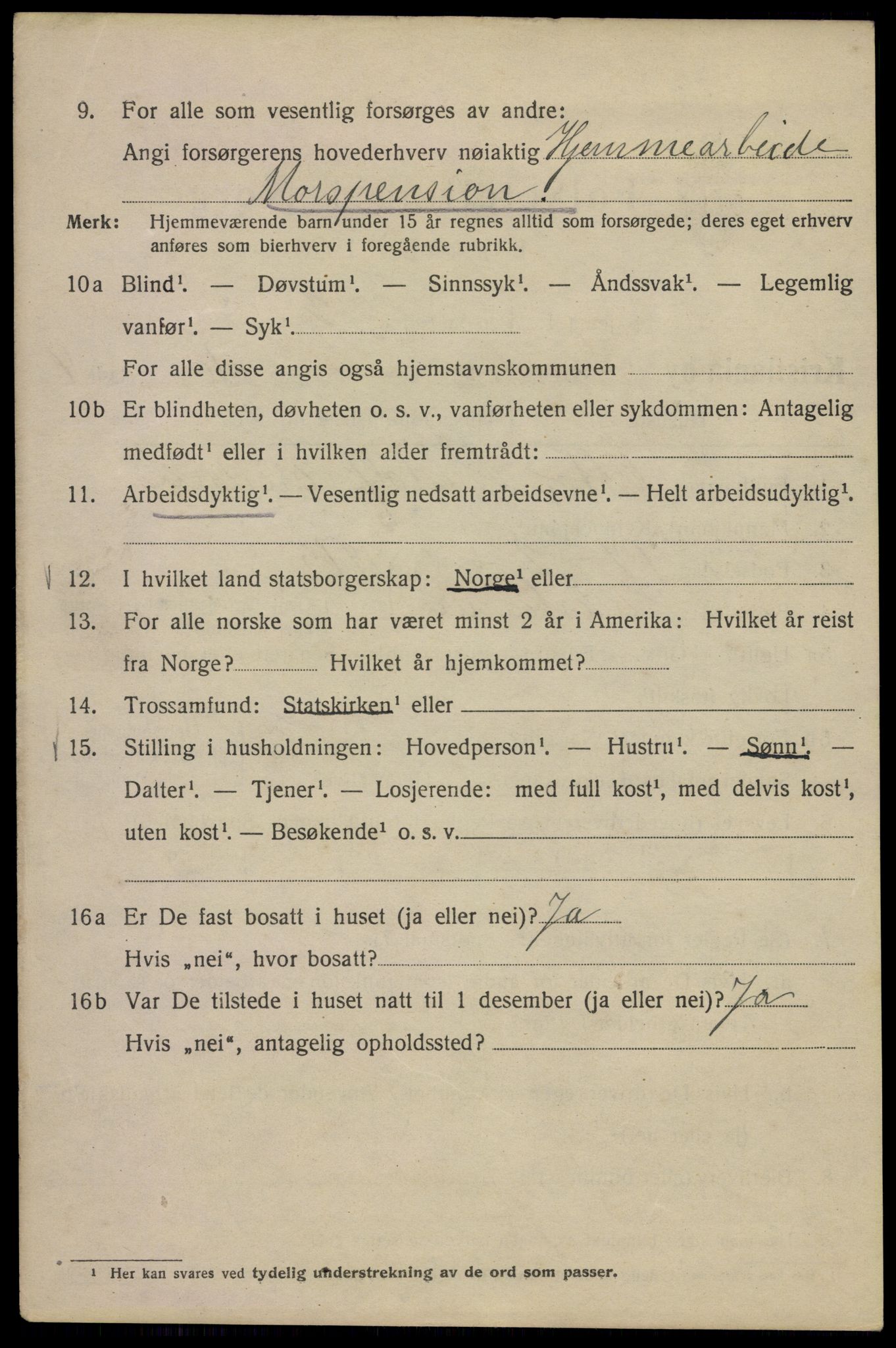 SAO, 1920 census for Kristiania, 1920, p. 327124