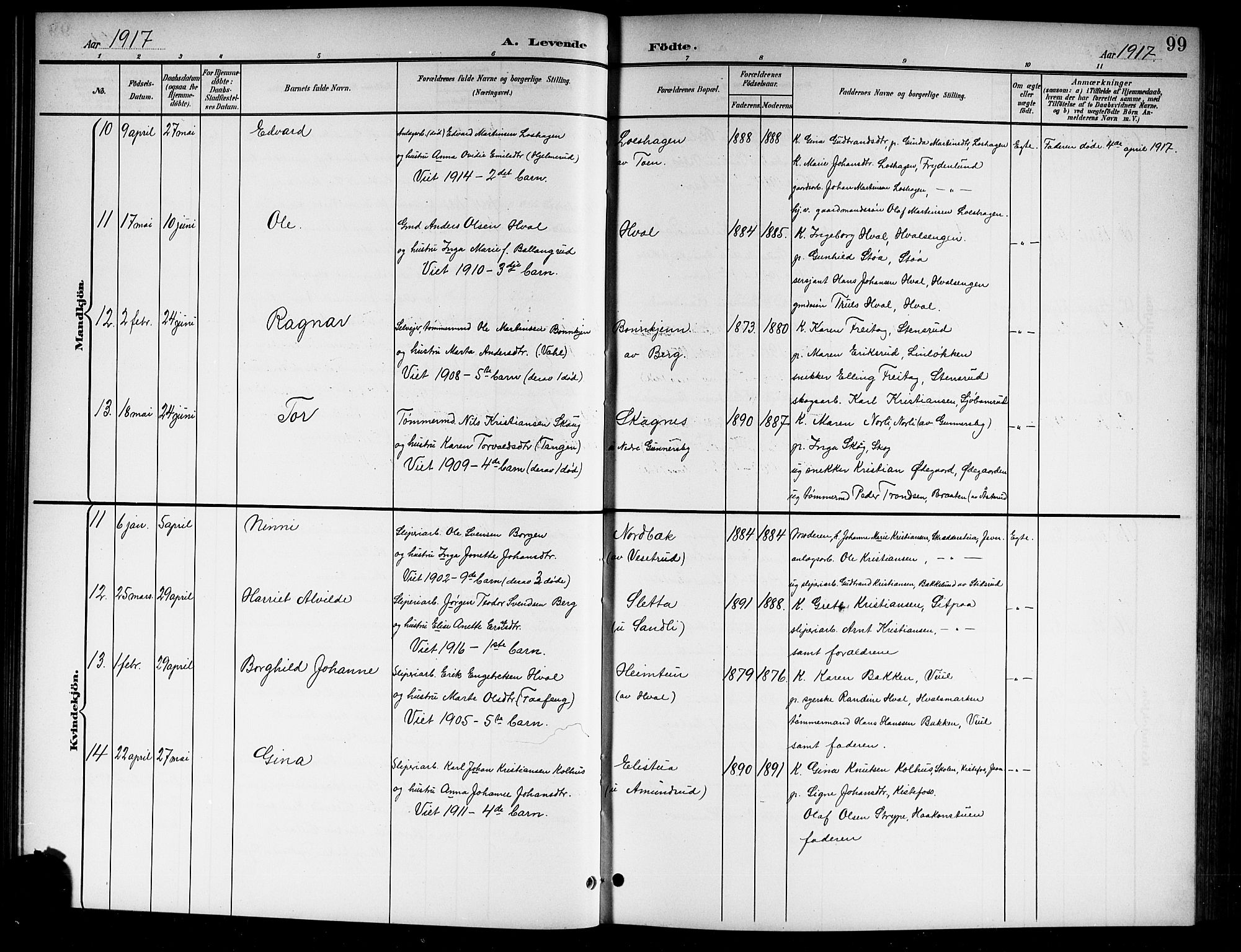 Norderhov kirkebøker, SAKO/A-237/G/Gb/L0002: Parish register (copy) no. II 2, 1891-1921, p. 99