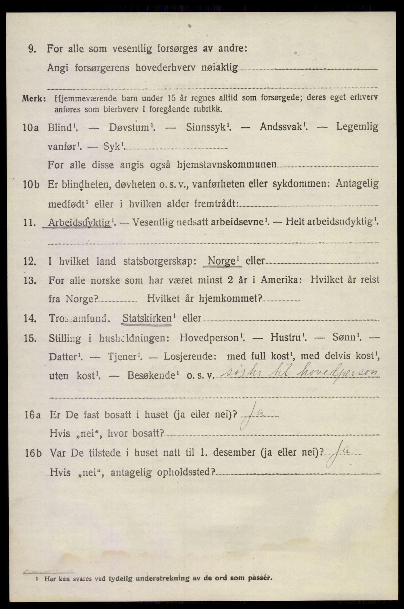 SAKO, 1920 census for Våle, 1920, p. 5465