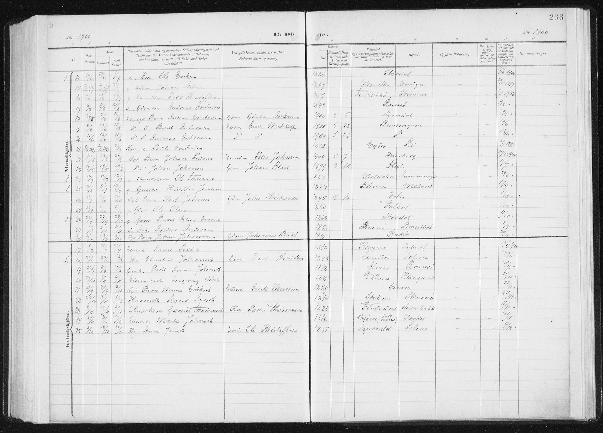 Ministerialprotokoller, klokkerbøker og fødselsregistre - Sør-Trøndelag, SAT/A-1456/647/L0635: Parish register (official) no. 647A02, 1896-1911, p. 266