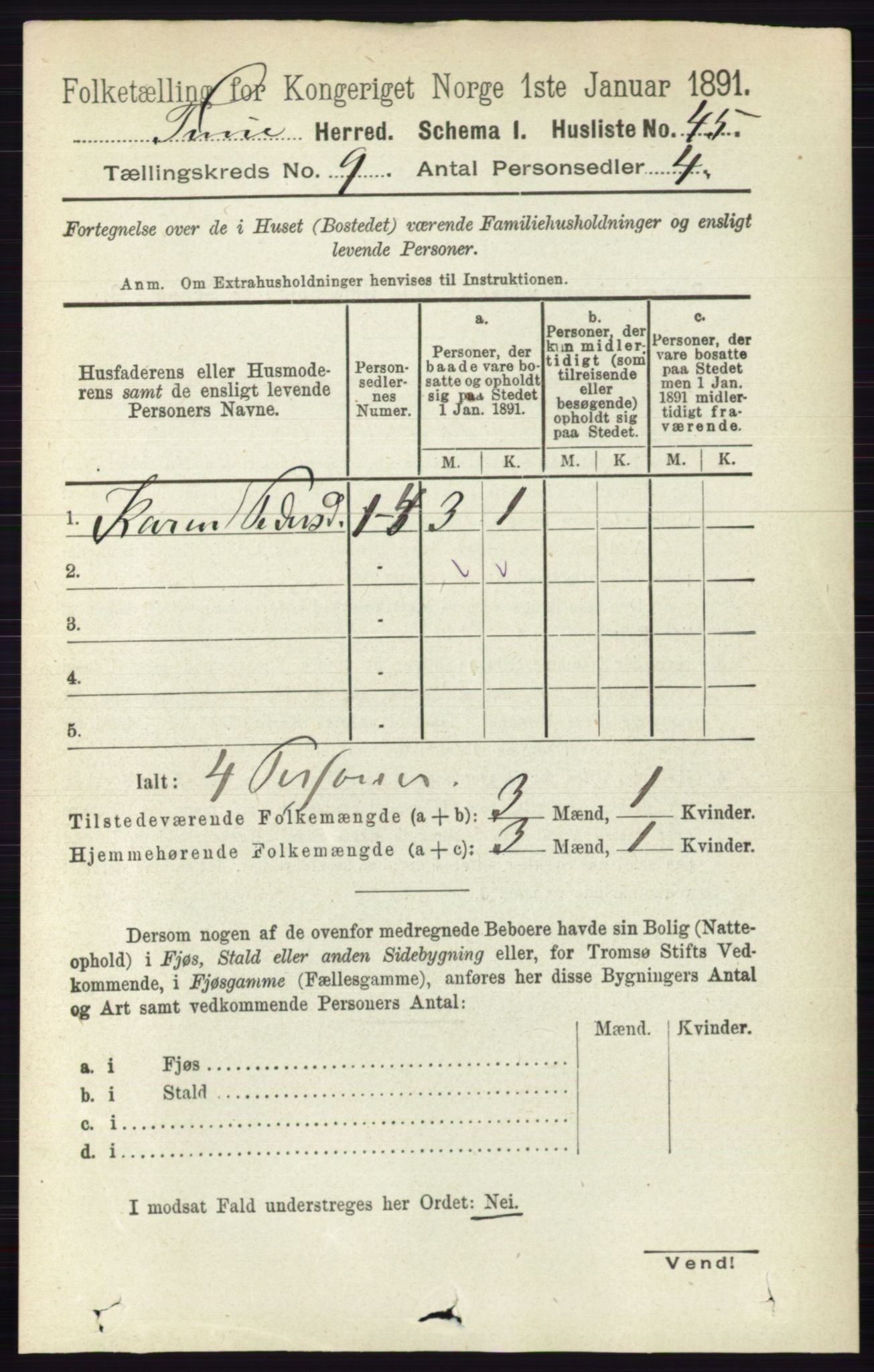 RA, 1891 census for 0130 Tune, 1891, p. 6186