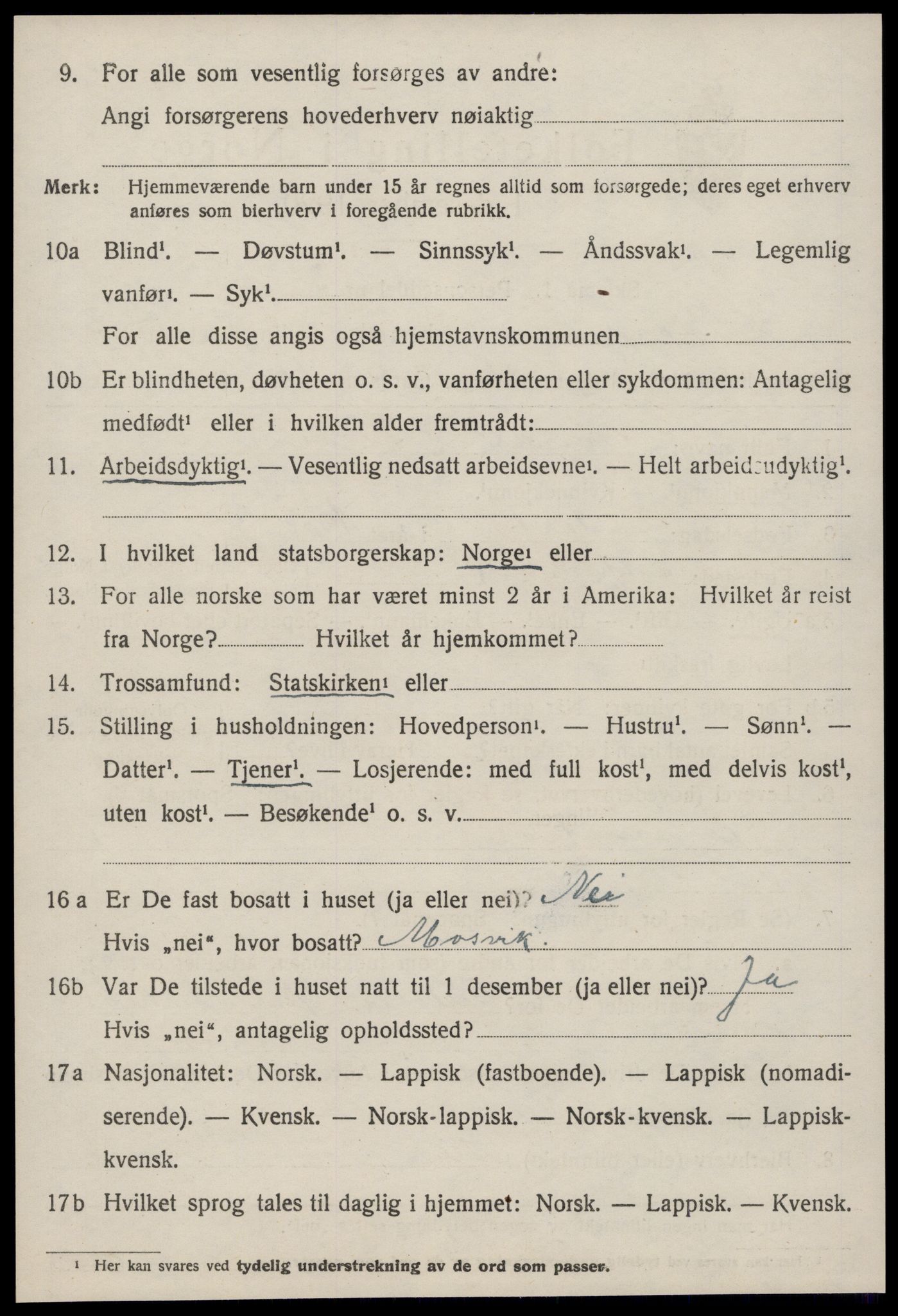 SAT, 1920 census for Børsa, 1920, p. 2520