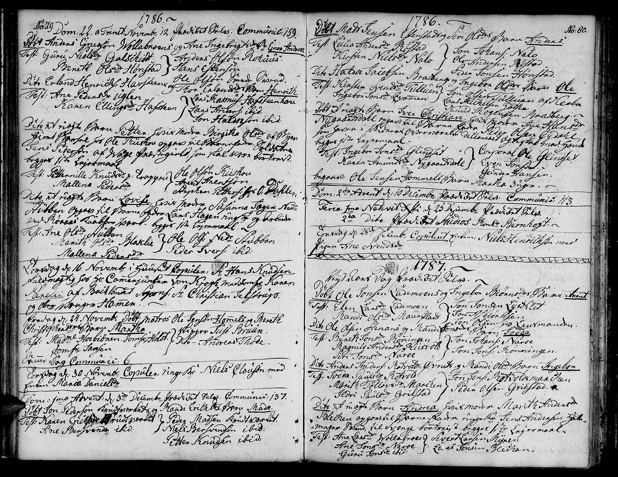 Ministerialprotokoller, klokkerbøker og fødselsregistre - Sør-Trøndelag, SAT/A-1456/604/L0180: Parish register (official) no. 604A01, 1780-1797, p. 79-80