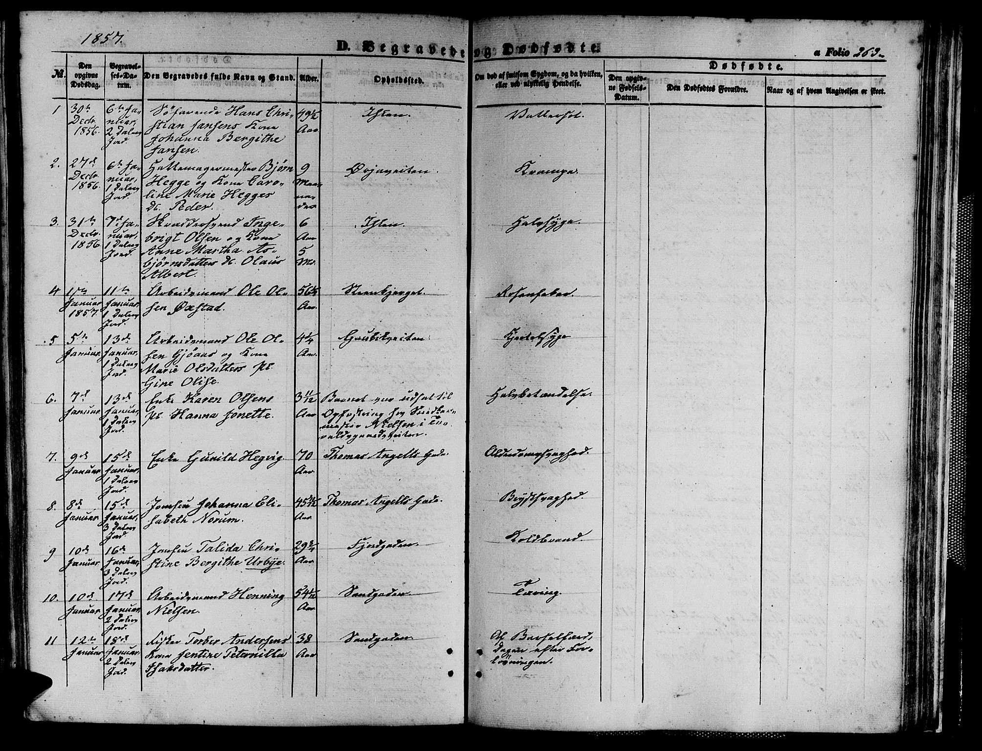 Ministerialprotokoller, klokkerbøker og fødselsregistre - Sør-Trøndelag, SAT/A-1456/602/L0138: Parish register (copy) no. 602C06, 1853-1858, p. 263