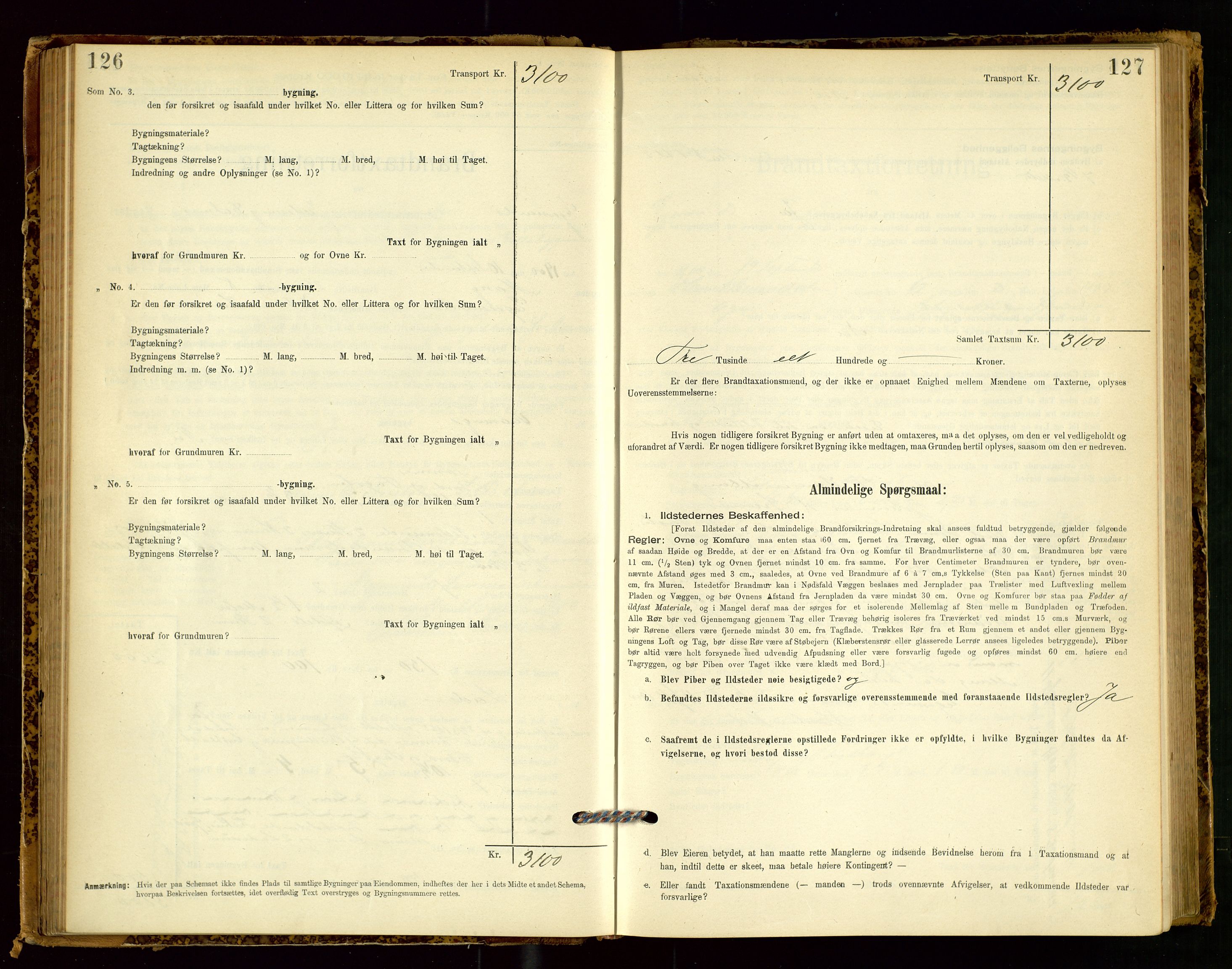 Eigersund lensmannskontor, AV/SAST-A-100171/Gob/L0001: Skjemaprotokoll, 1894-1909, p. 126-127