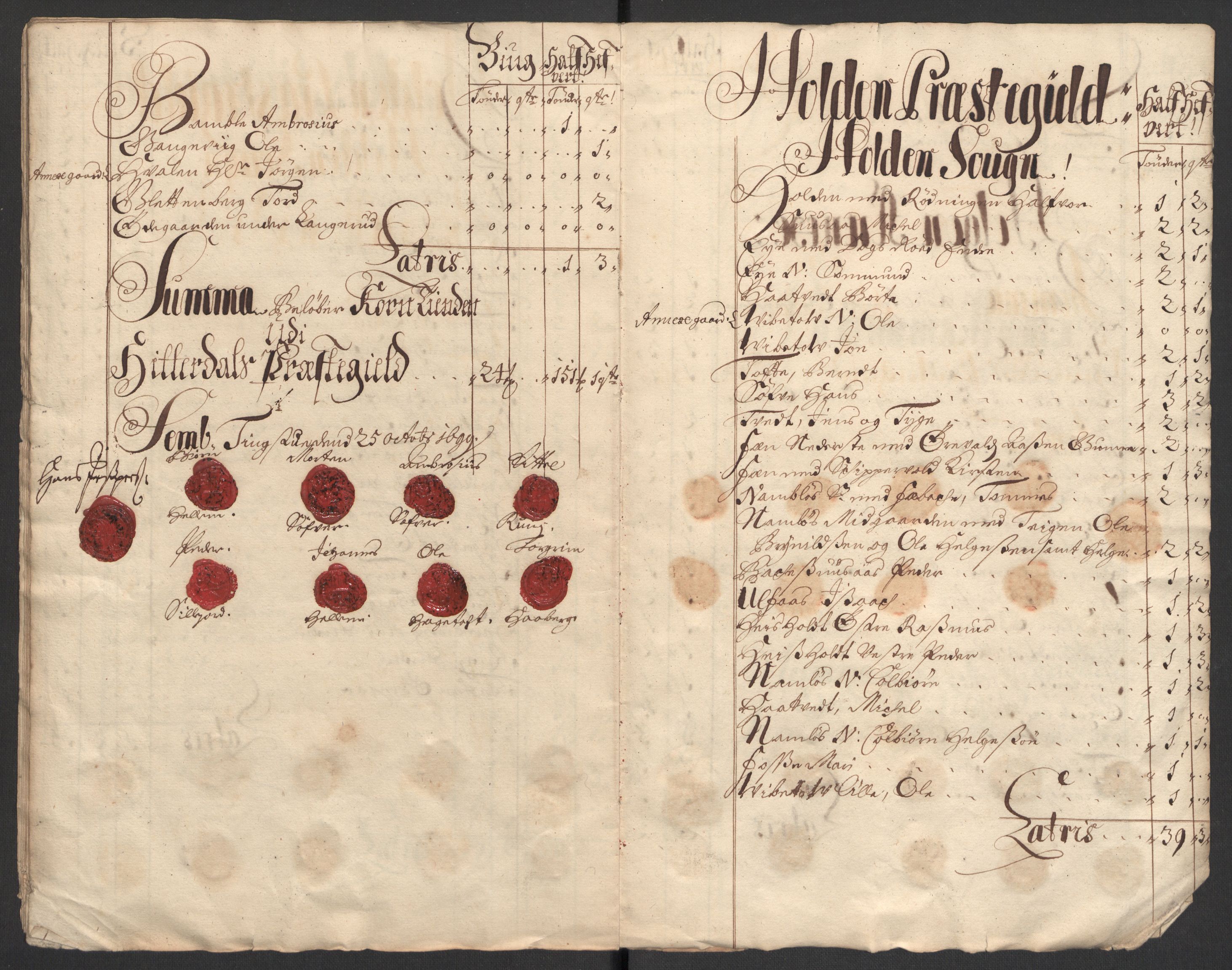 Rentekammeret inntil 1814, Reviderte regnskaper, Fogderegnskap, AV/RA-EA-4092/R36/L2100: Fogderegnskap Øvre og Nedre Telemark og Bamble, 1699, p. 32