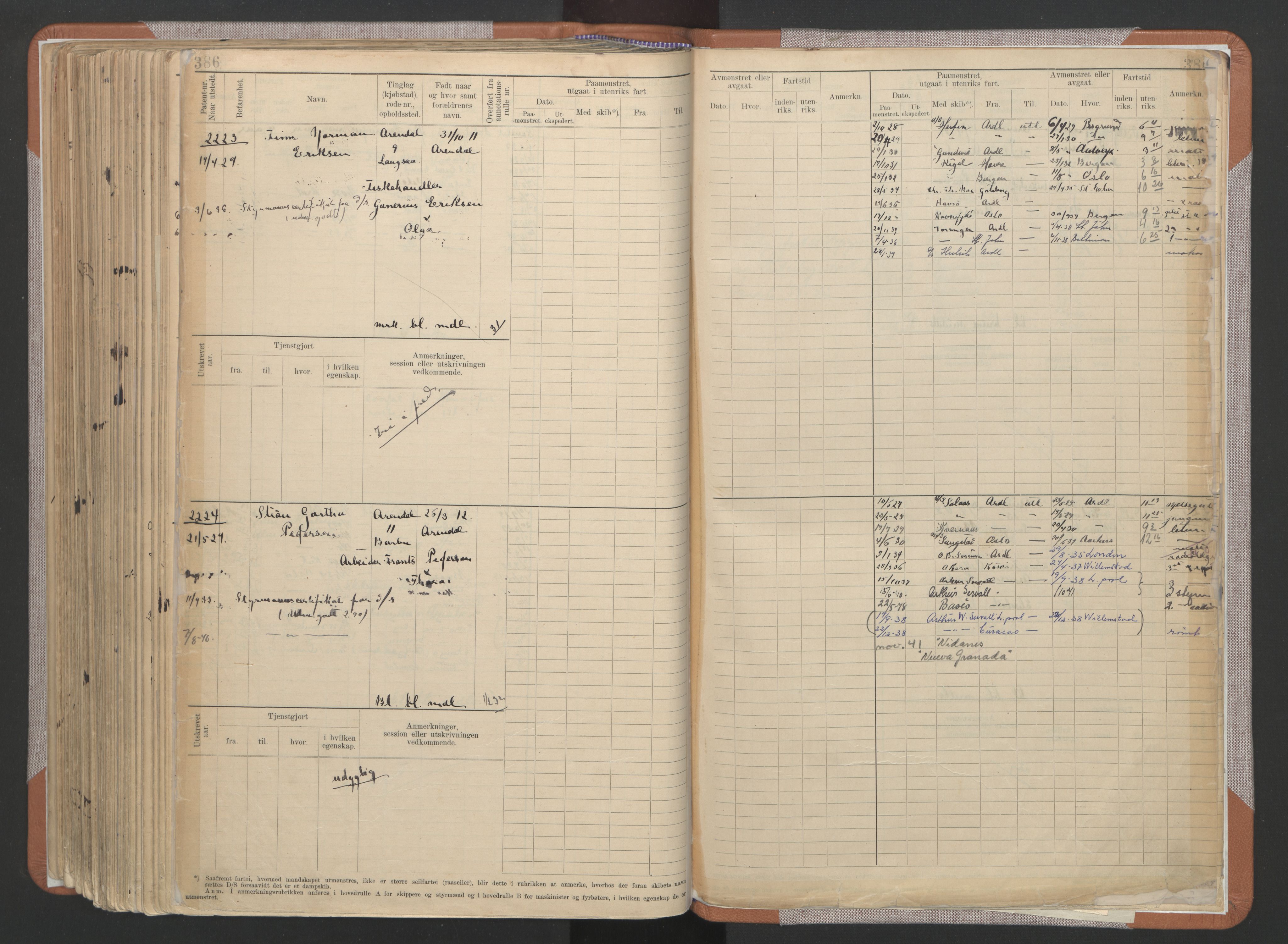 Arendal mønstringskrets, AV/SAK-2031-0012/F/Fb/L0022: Hovedrulle A nr 1466-2242, S-20, 1914-1930, p. 400