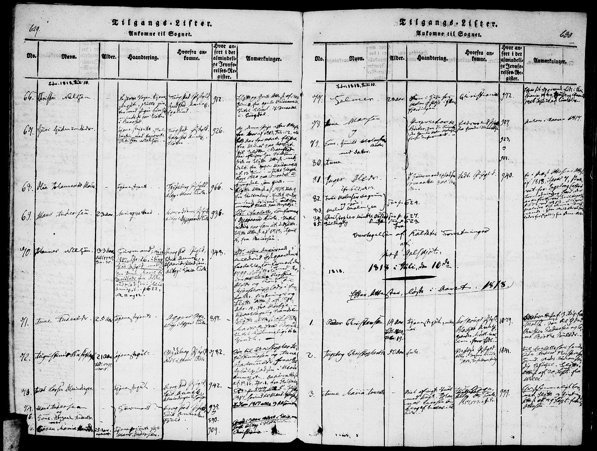 Enebakk prestekontor Kirkebøker, SAO/A-10171c/F/Fa/L0005: Parish register (official) no. I 5, 1790-1825, p. 629-630