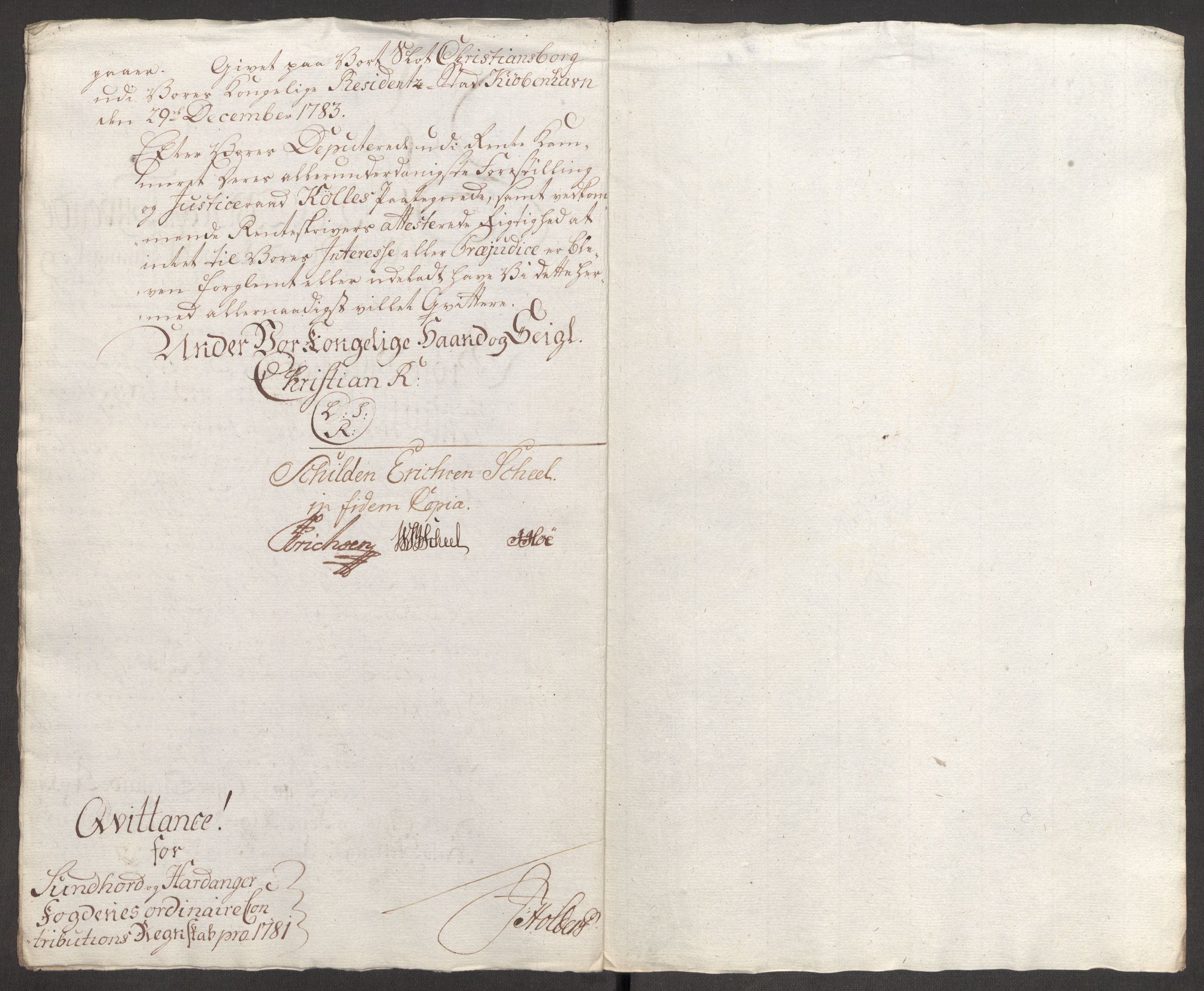 Rentekammeret inntil 1814, Reviderte regnskaper, Fogderegnskap, RA/EA-4092/R48/L3097: Fogderegnskap Sunnhordland og Hardanger, 1781, p. 43
