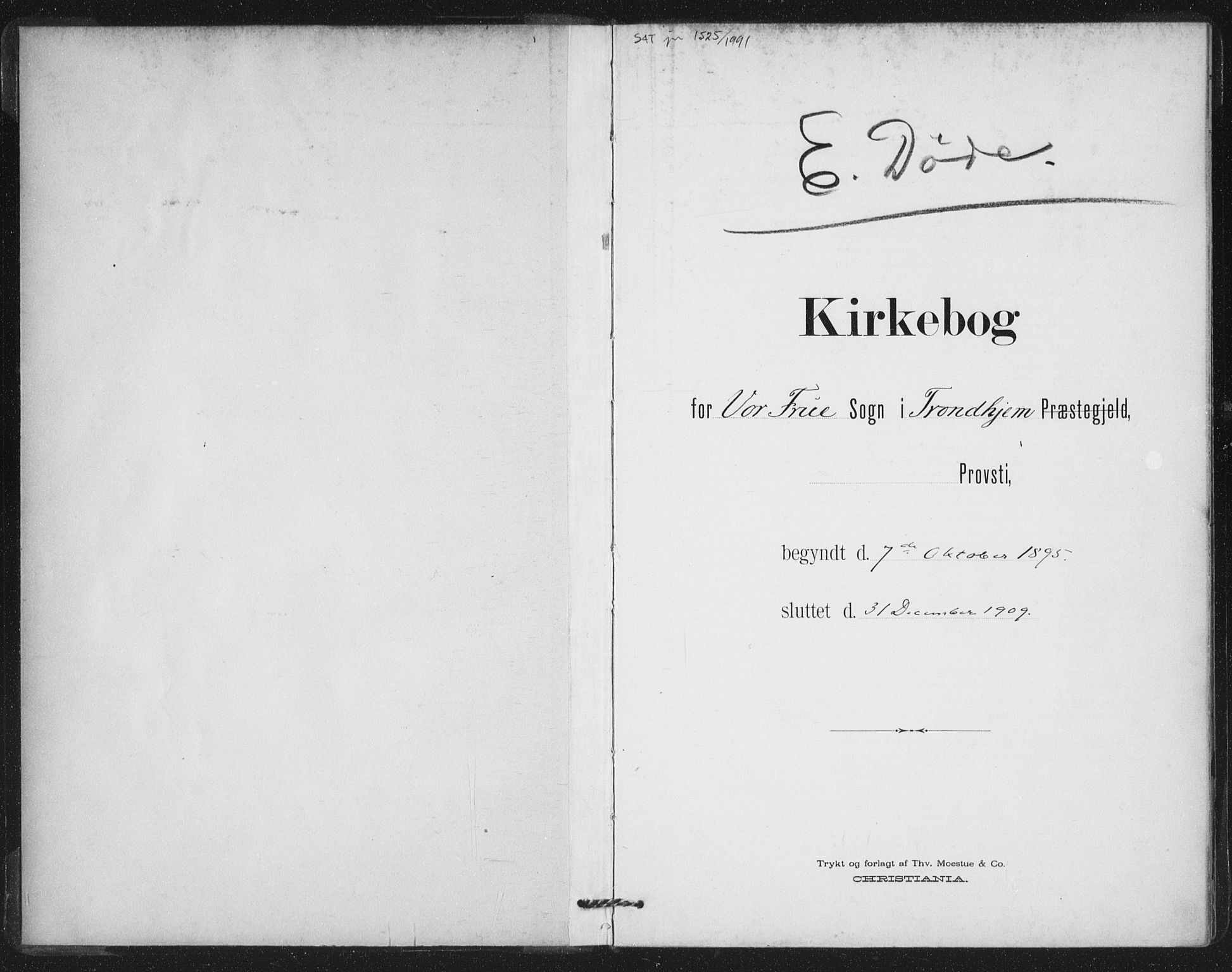 Ministerialprotokoller, klokkerbøker og fødselsregistre - Sør-Trøndelag, AV/SAT-A-1456/602/L0123: Parish register (official) no. 602A21, 1895-1910