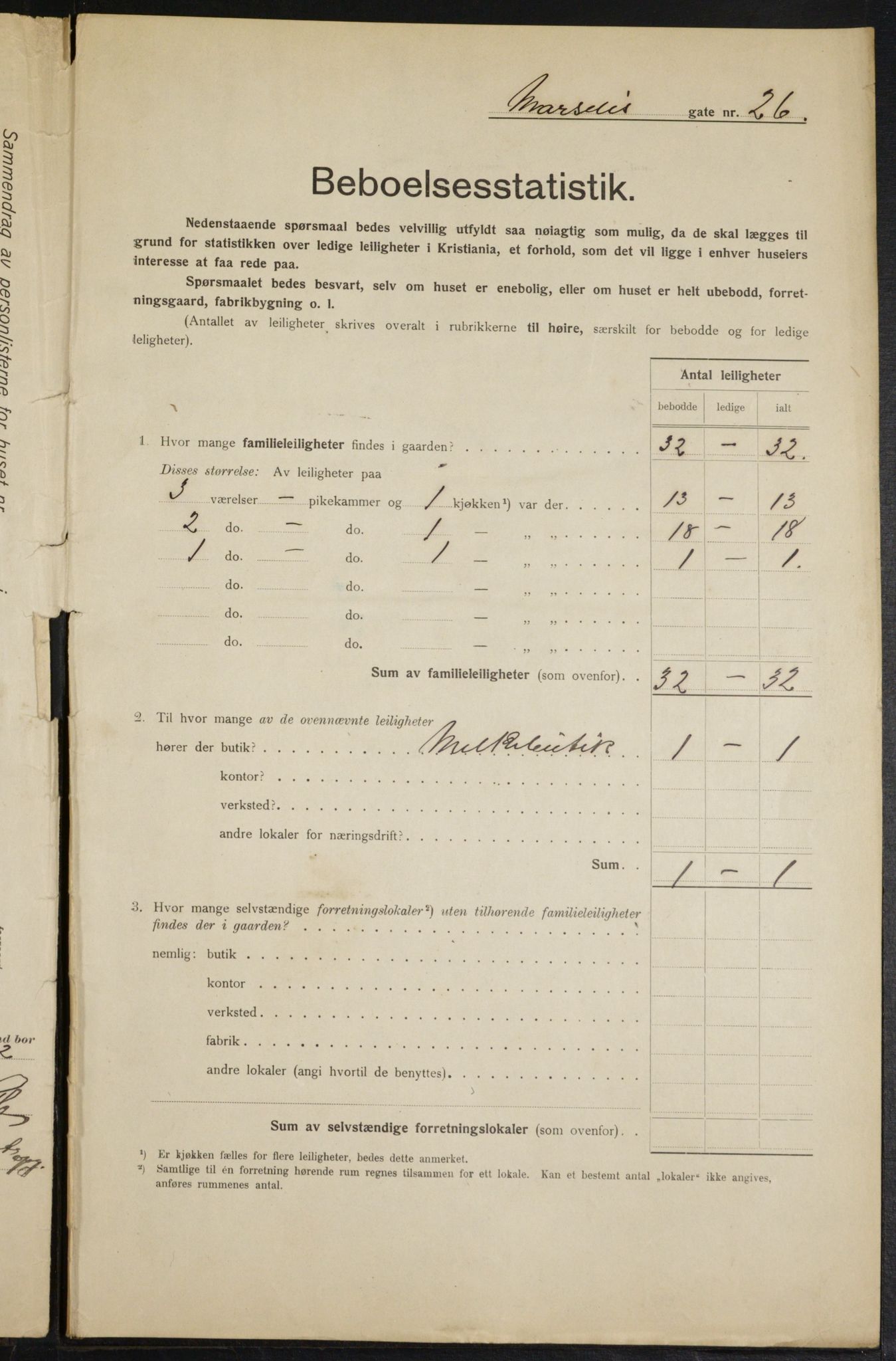 OBA, Municipal Census 1915 for Kristiania, 1915, p. 63863