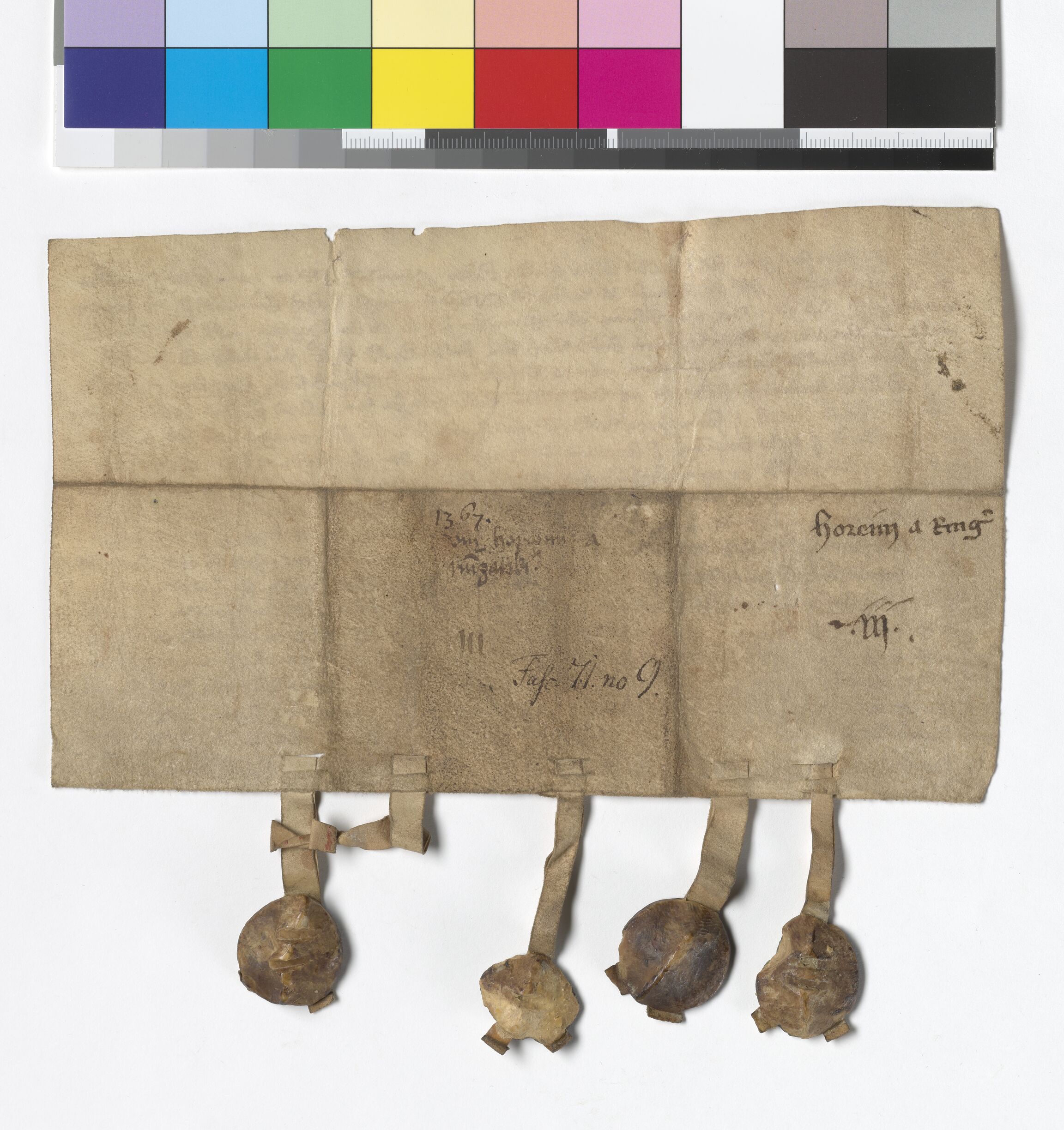 Riksarkivets diplomsamling, AV/RA-EA-5965/F05/L0174: NRA AM fasc. 71 nr. 7 - fasc. 71 nr. 11, 1366-1367, p. 9